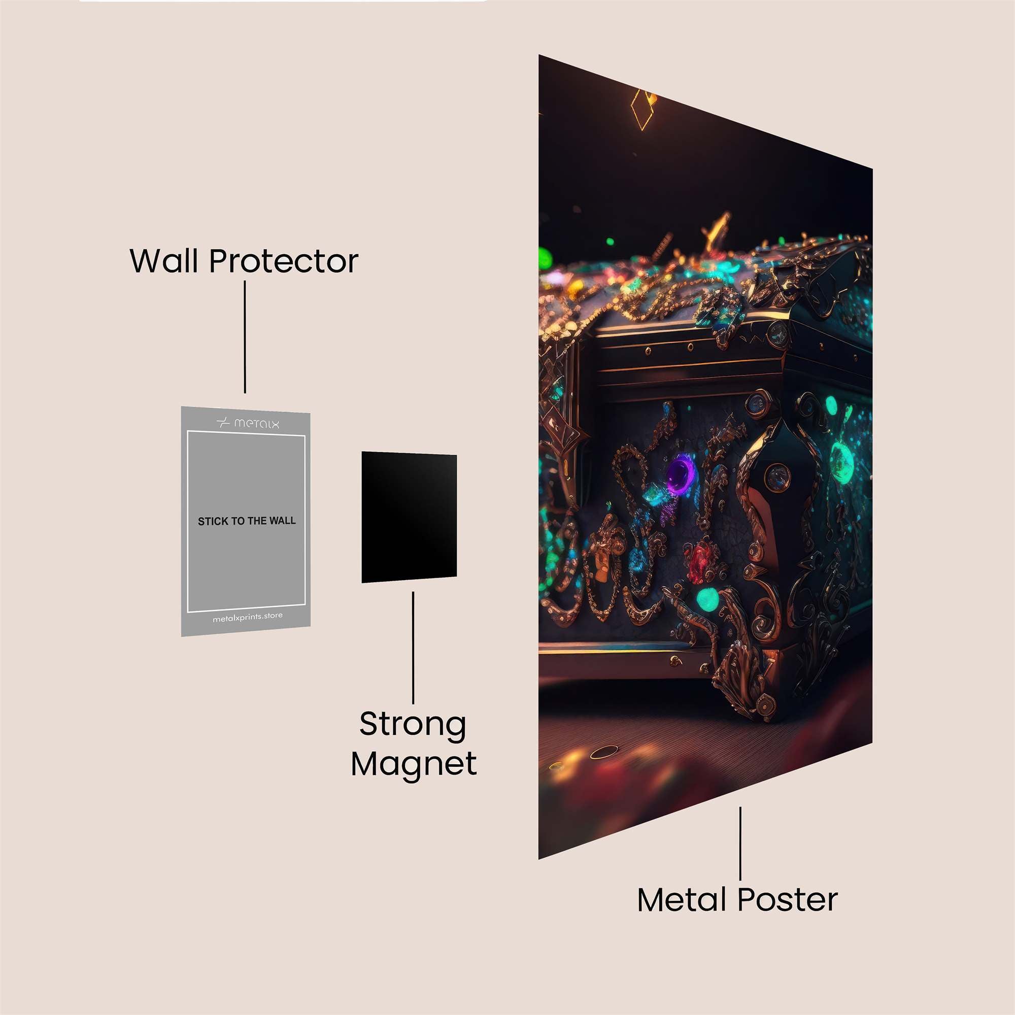 Jewel Enchantment Safe Wall Magnetic / M