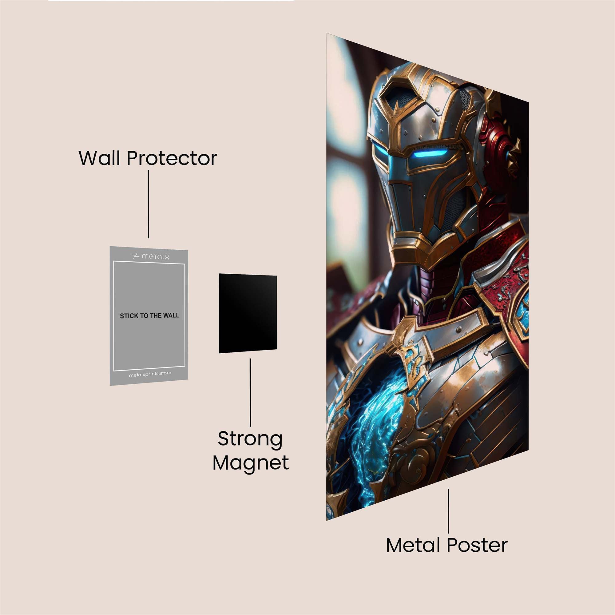 IronKnight Safe Wall Magnetic / M