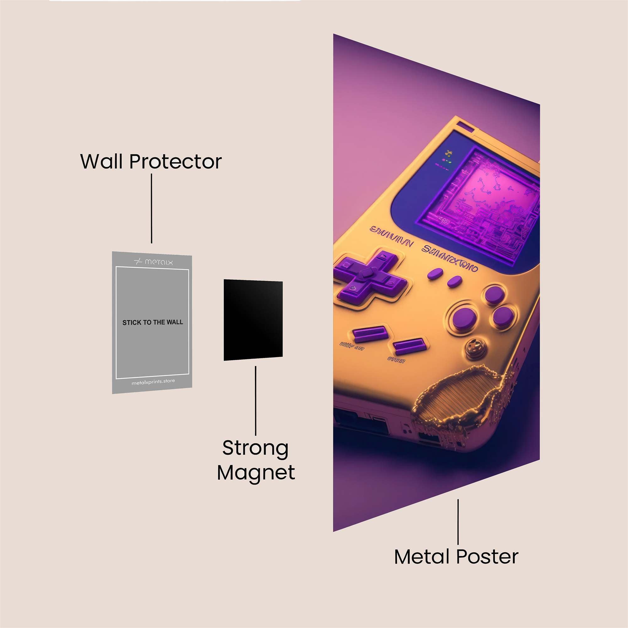 Gameboy Gloom Safe Wall Magnetic / M