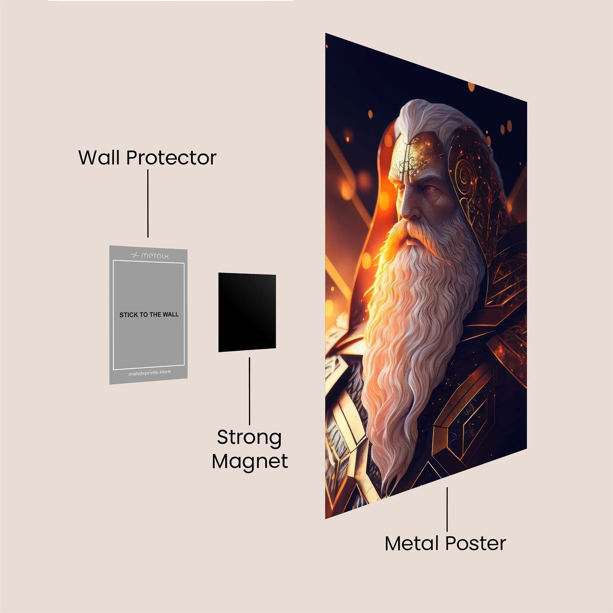 Zeus Majestic Safe Wall Magnetic / M