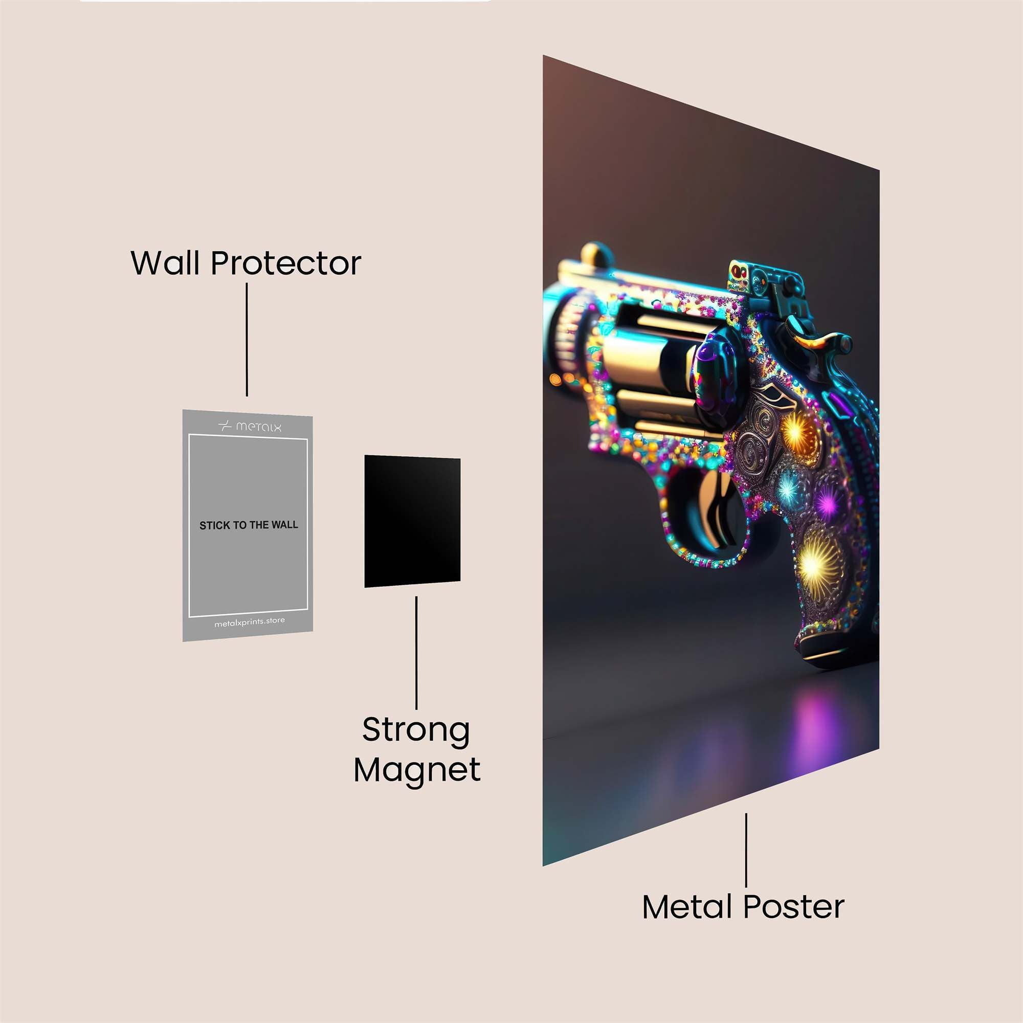Revolver Radiance Safe Wall Magnetic / M