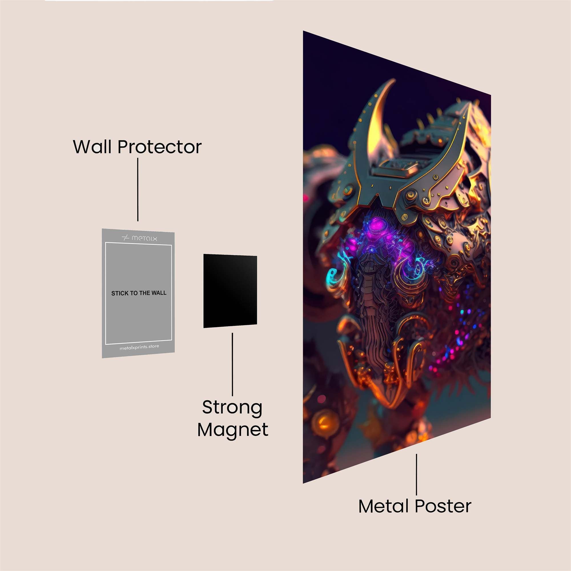 Mecha Radiant Safe Wall Magnetic / M