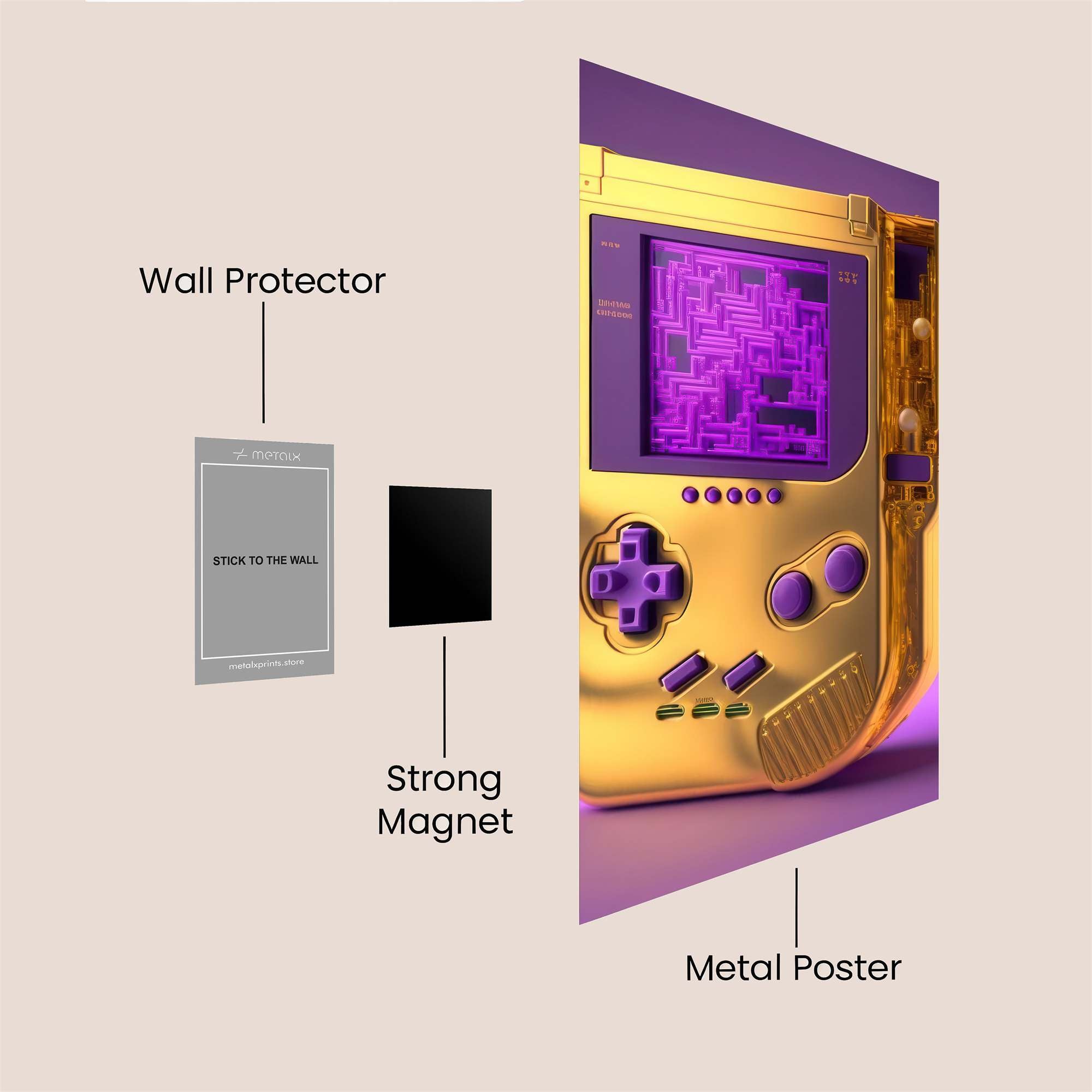 Gameboy Enigma Safe Wall Magnetic / M
