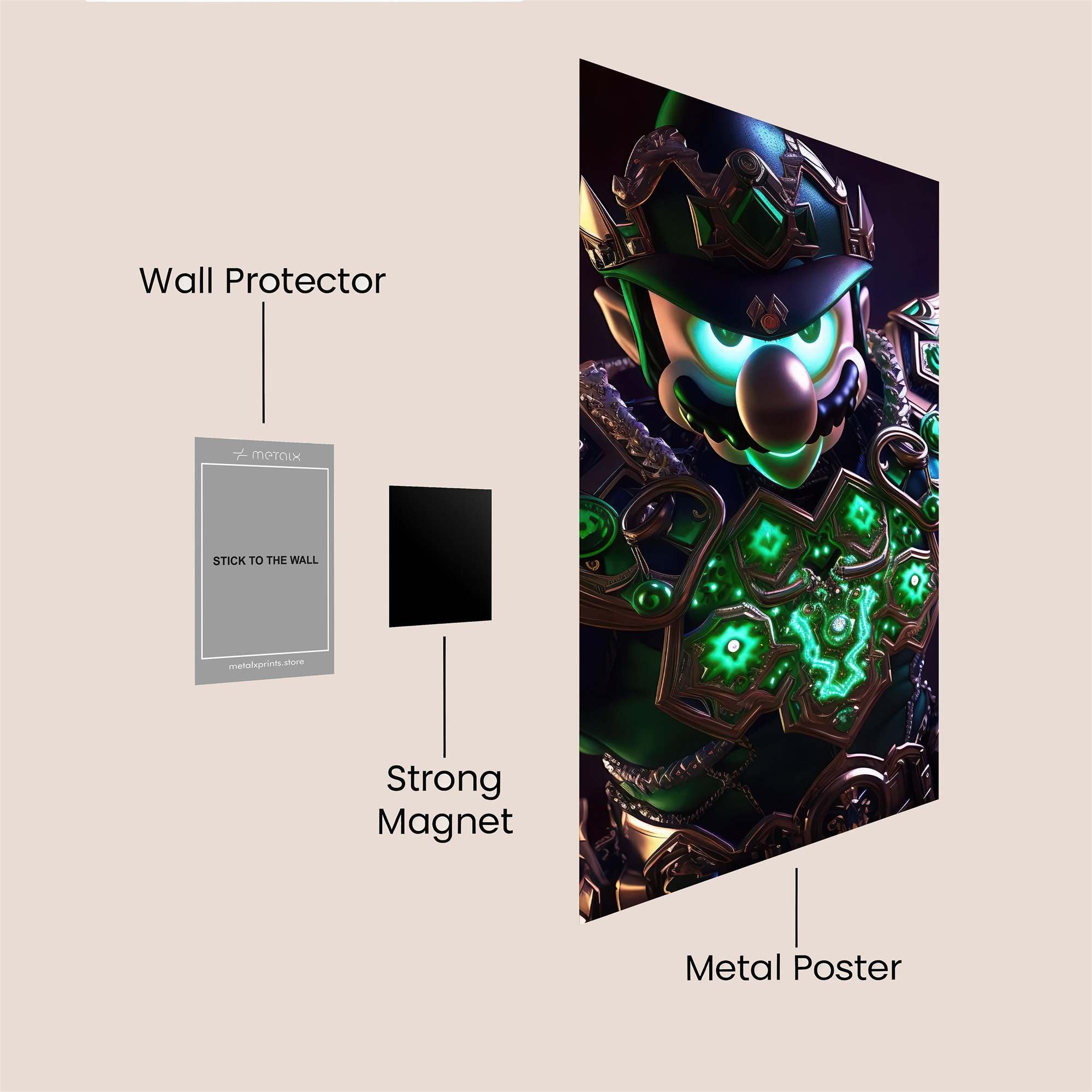 Mario Majestic Safe Wall Magnetic / M