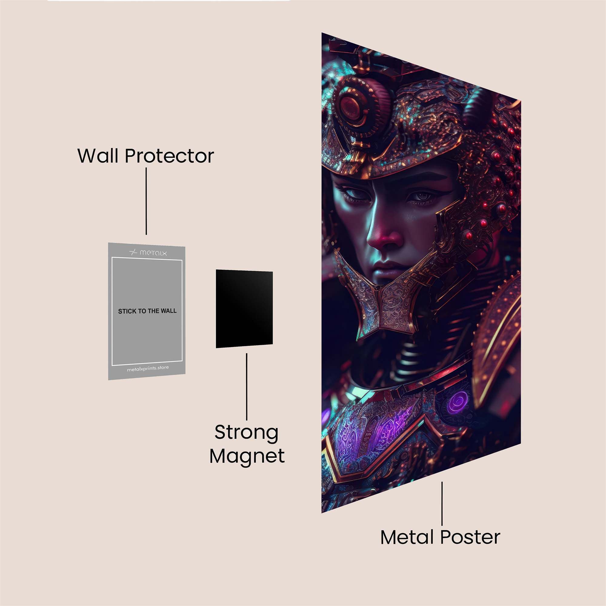 Samurai Serenity Safe Wall Magnetic / M