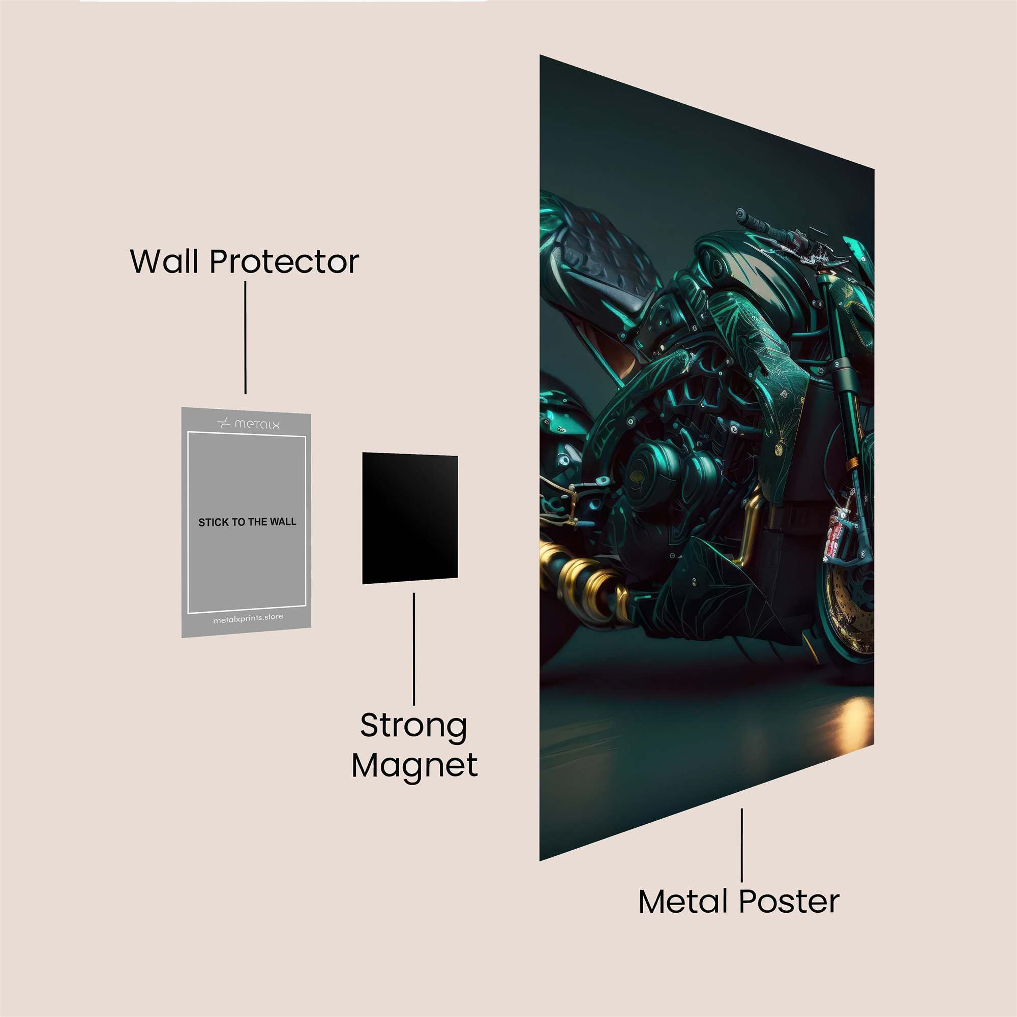 Neon Beast Safe Wall Magnetic / M
