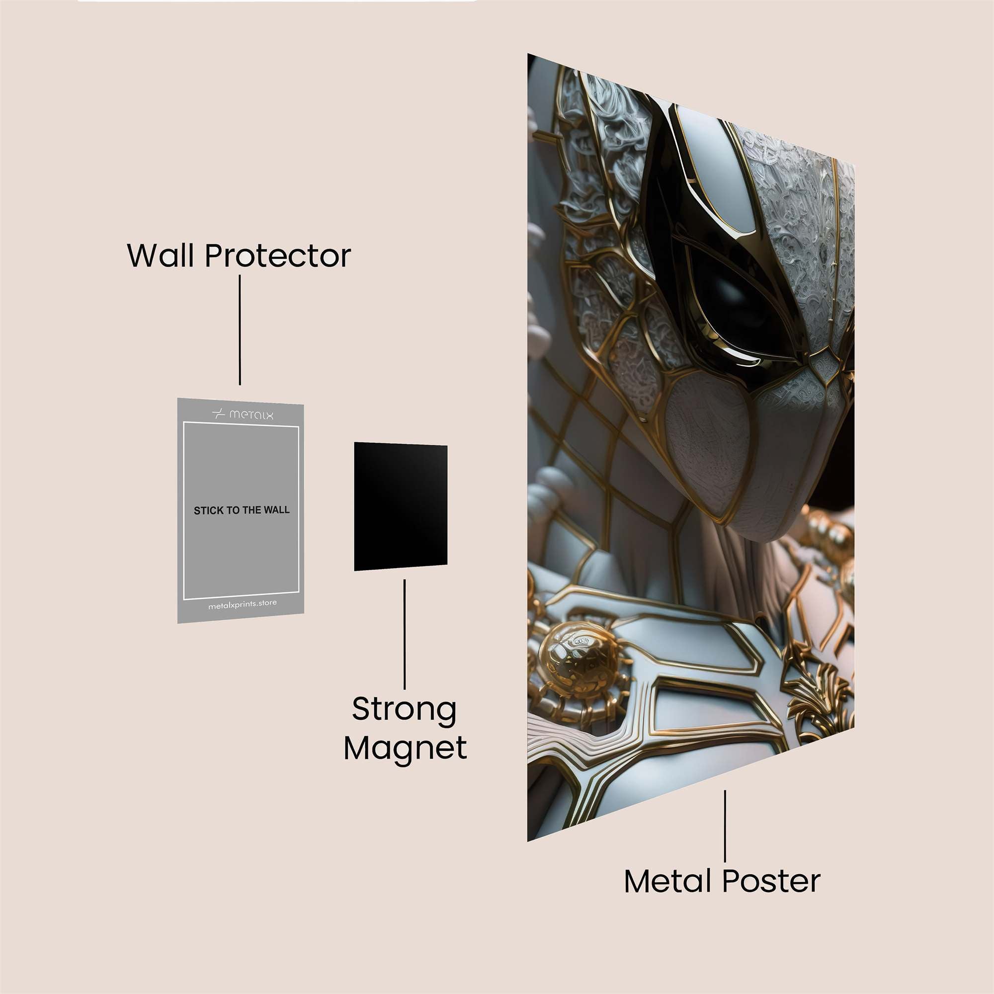 Spider Elegant Safe Wall Magnetic / M