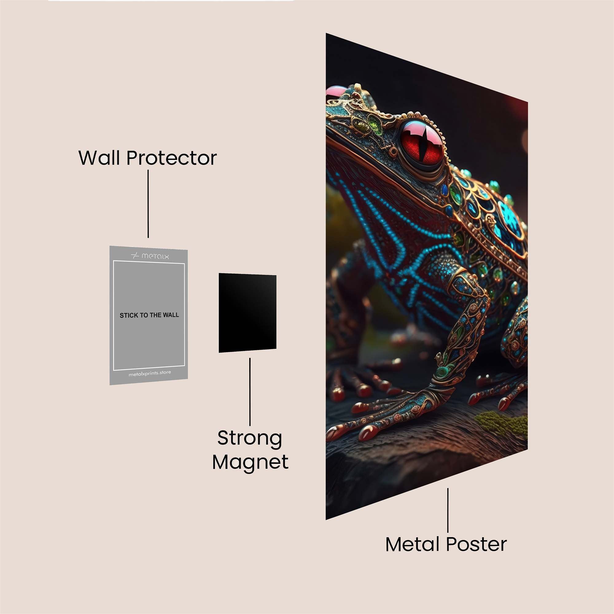Jewelry Toad Safe Wall Magnetic / M