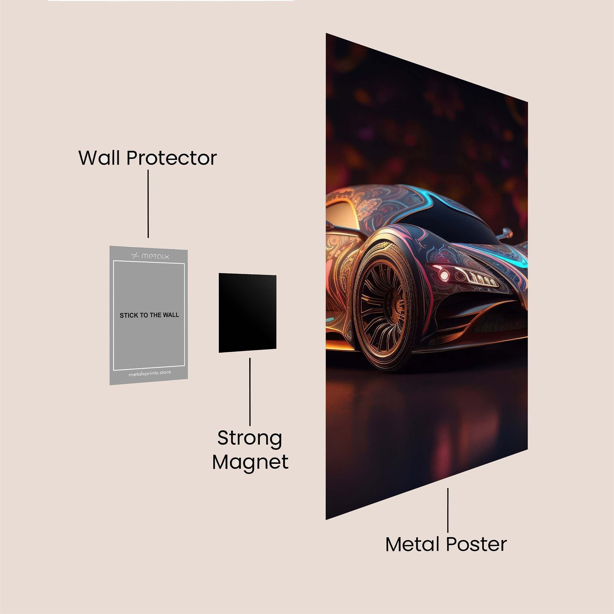 Psychedelic Speed Safe Wall Magnetic / M