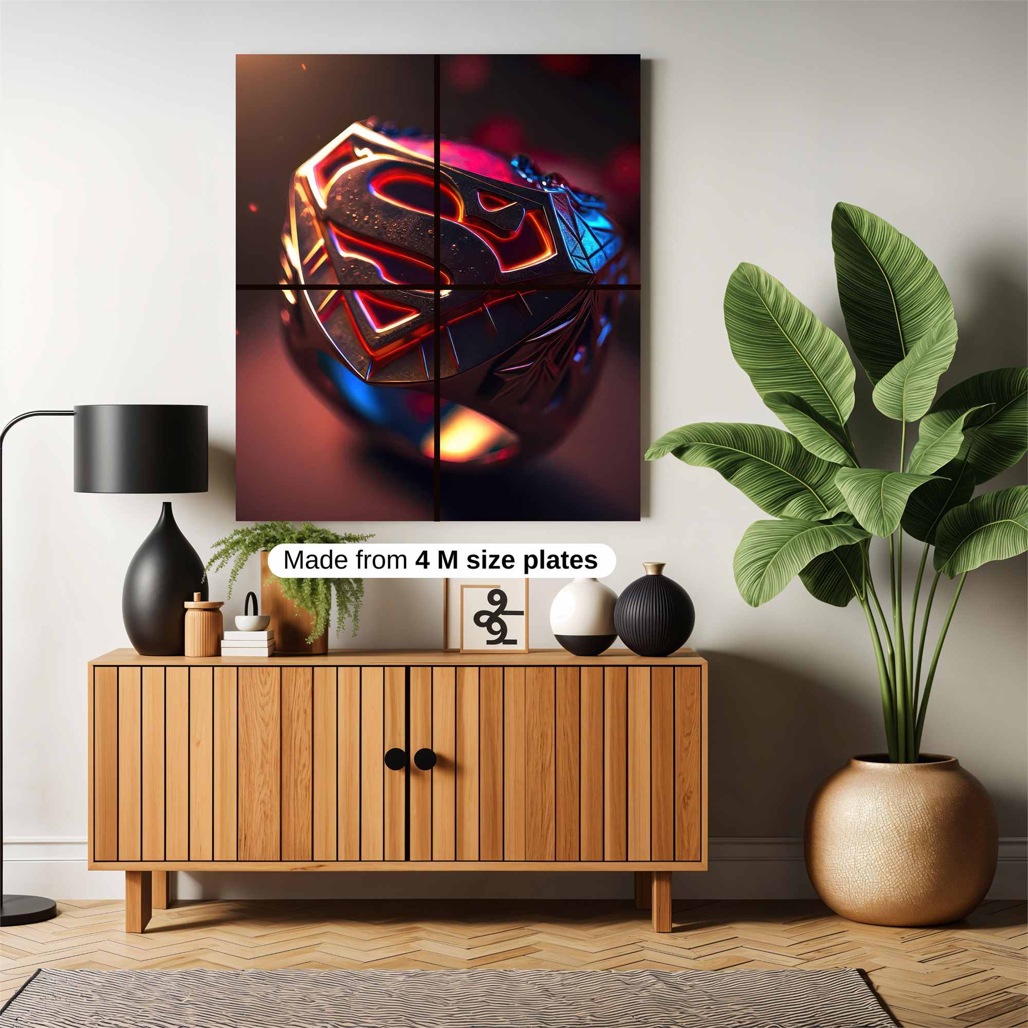 Superman Radiant Safe Wall Magnetic / M