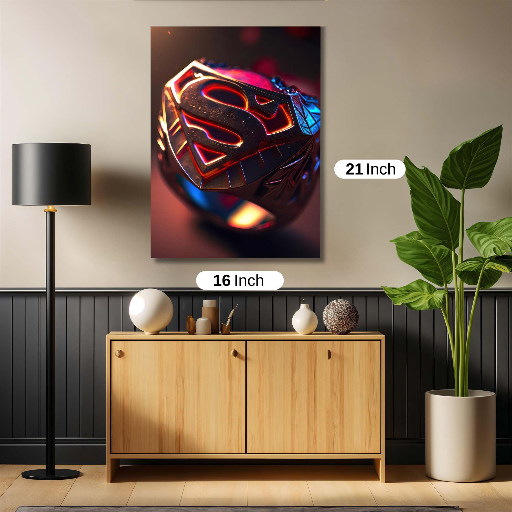 Superman Radiant Safe Wall Magnetic / M