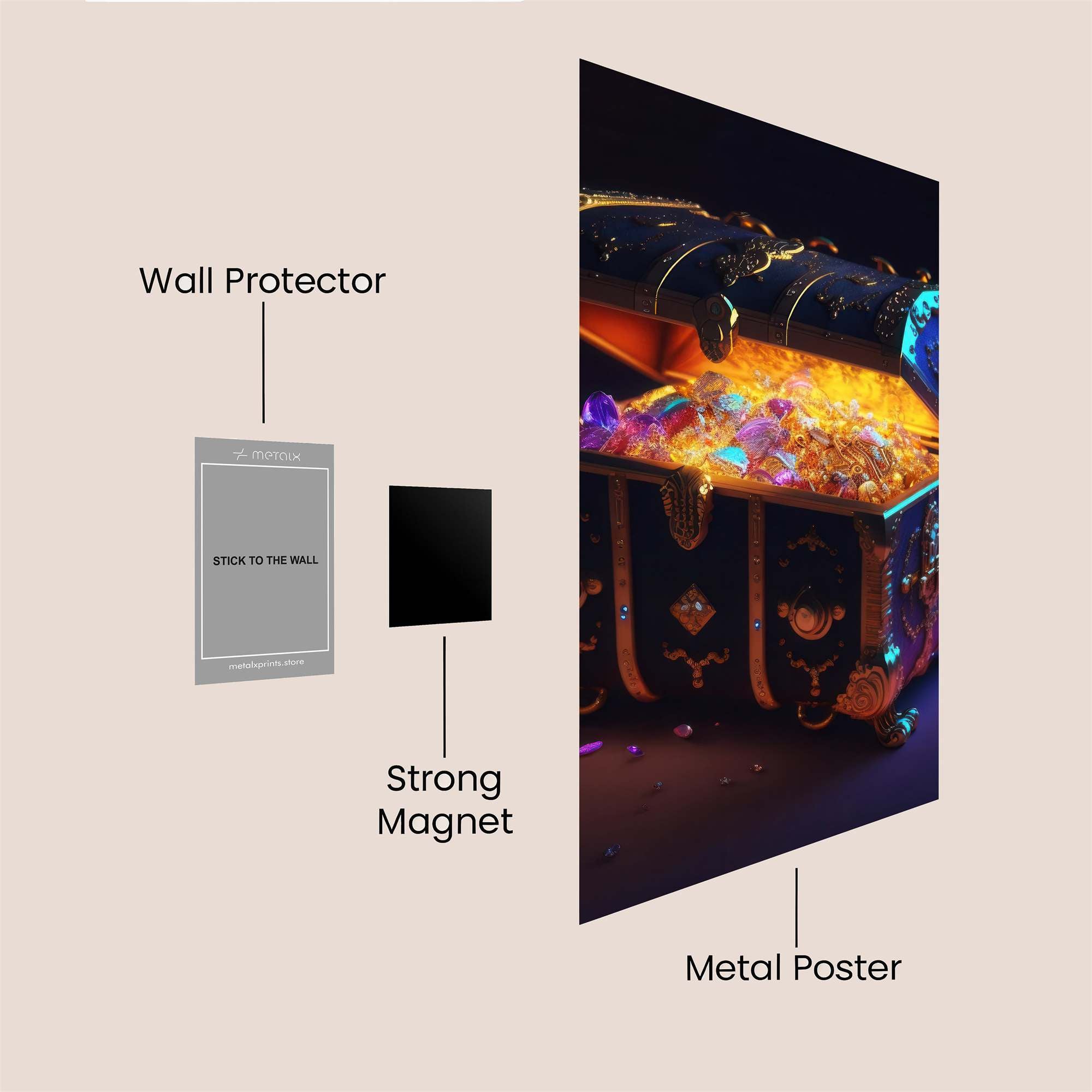 Treasure Radiant Safe Wall Magnetic / M