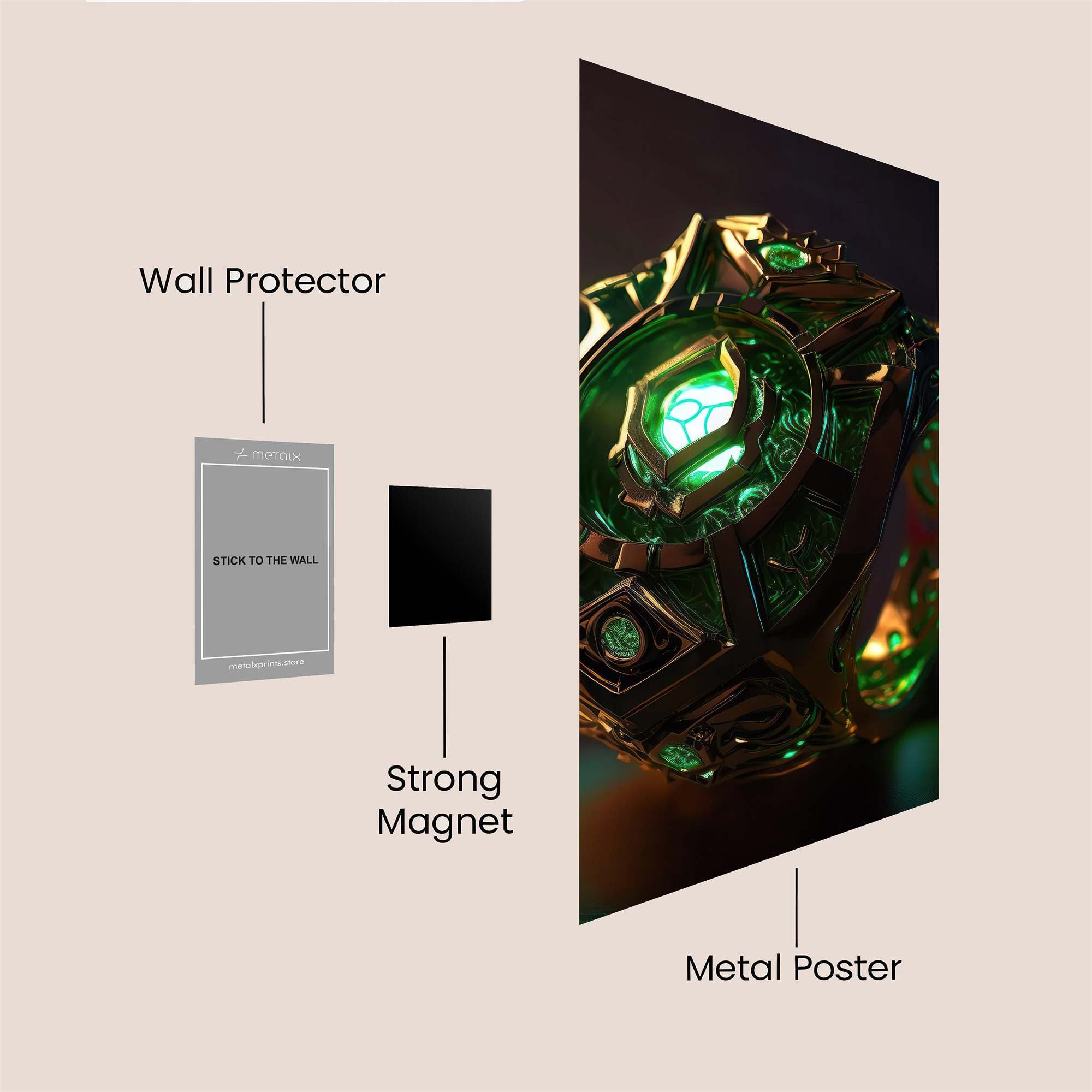Emerald Enigma Safe Wall Magnetic / M