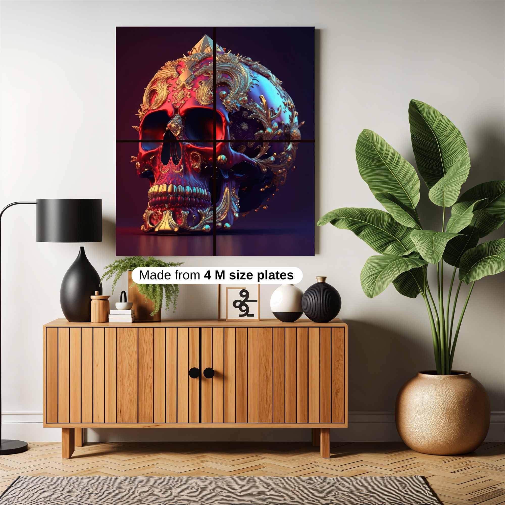 Skull Regal Safe Wall Magnetic / M