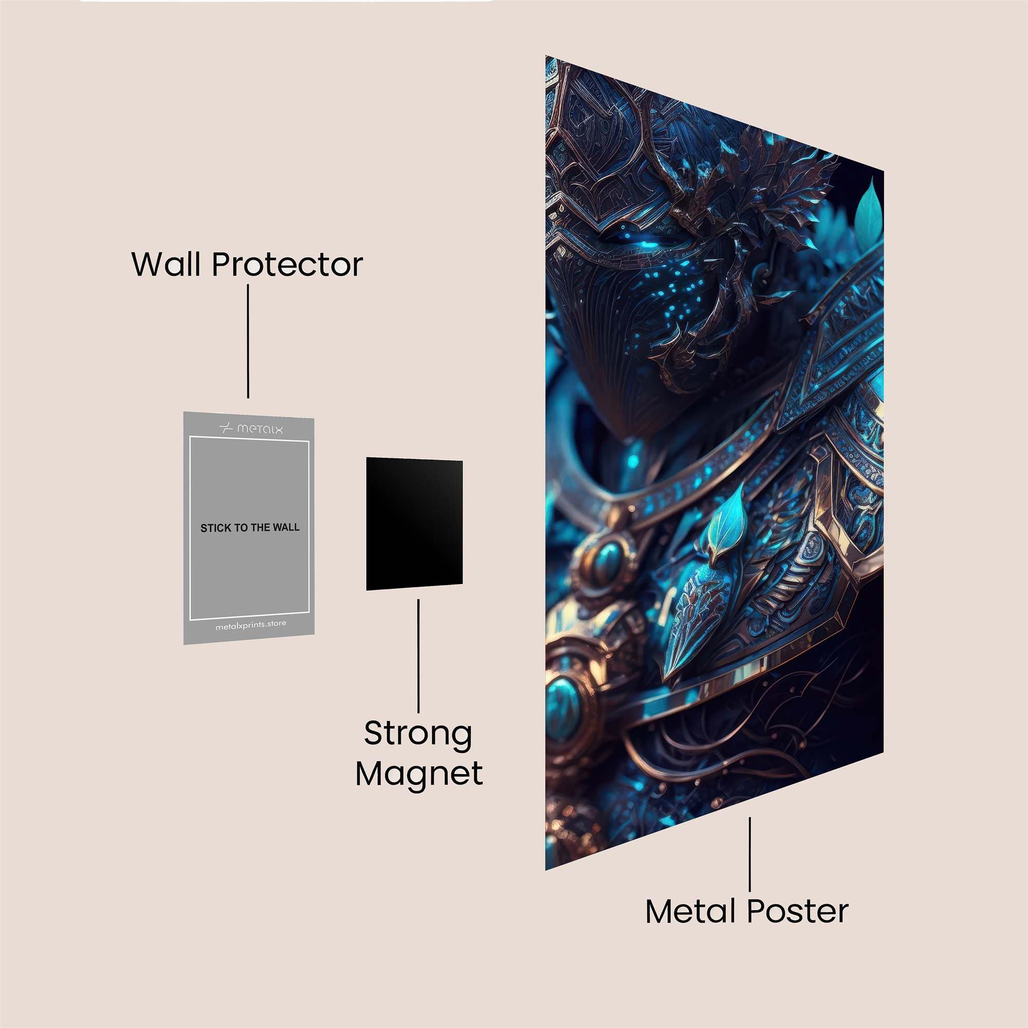 Knight Majestic Safe Wall Magnetic / M