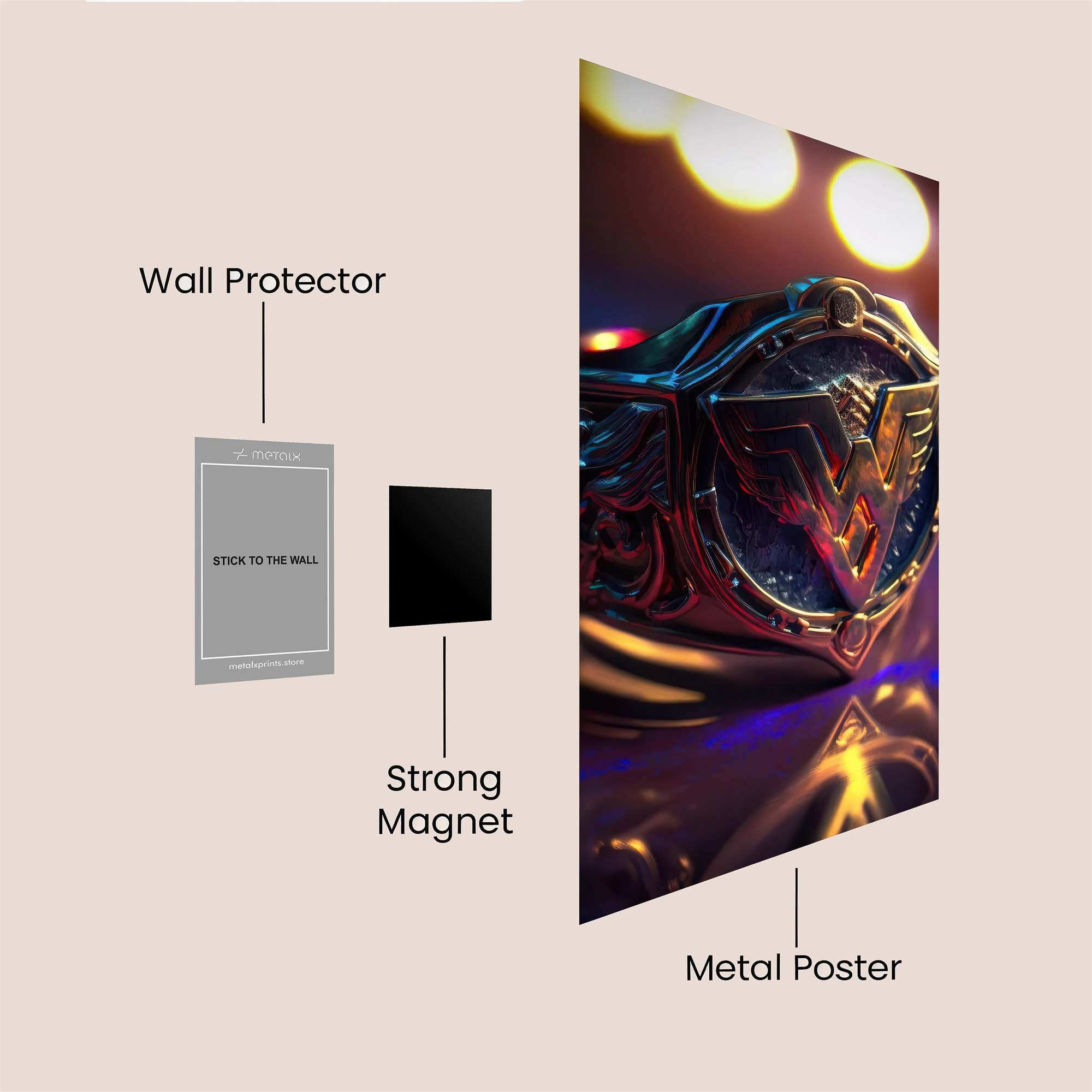 Wonderful Radiance Safe Wall Magnetic / M