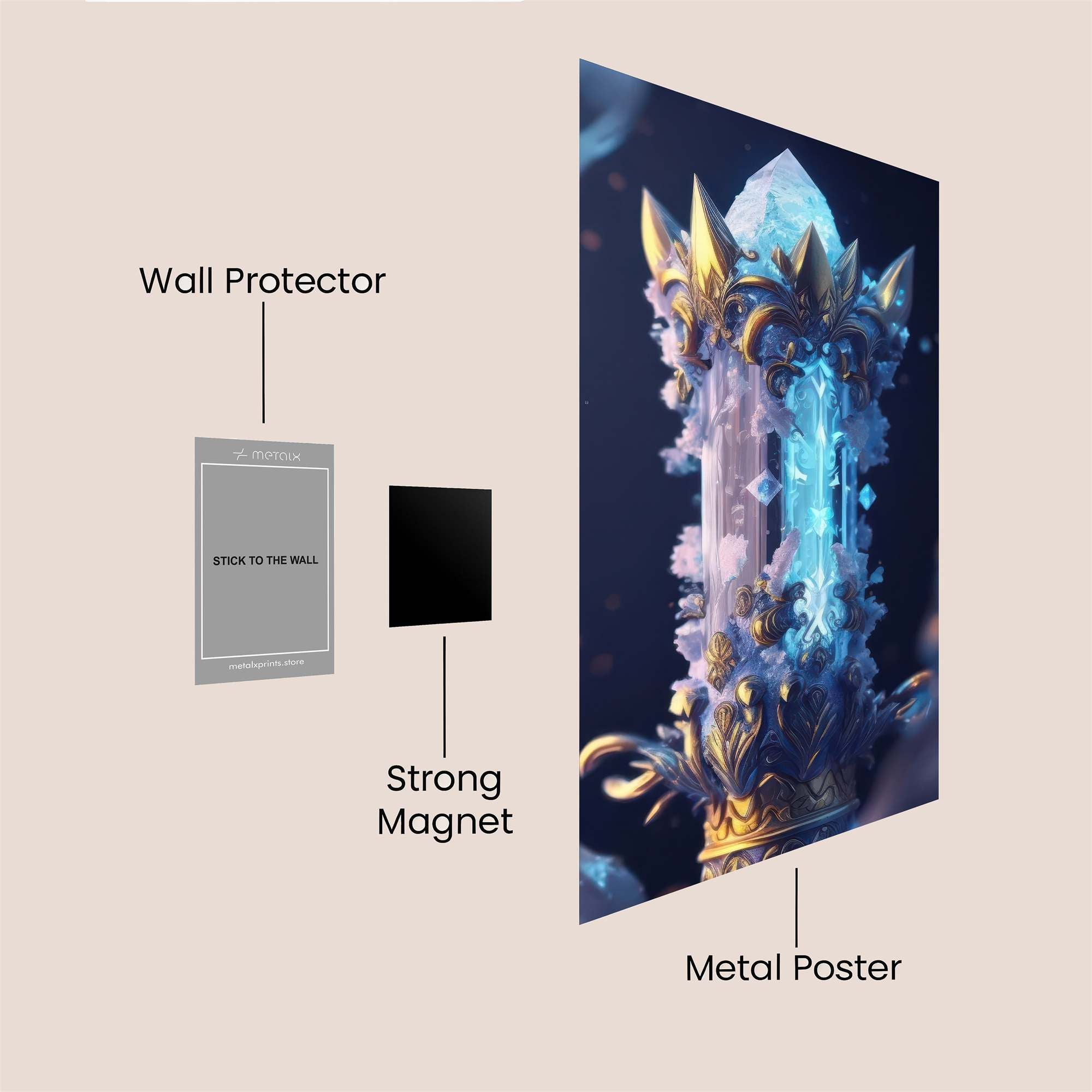 Crystal Majesty Safe Wall Magnetic / M