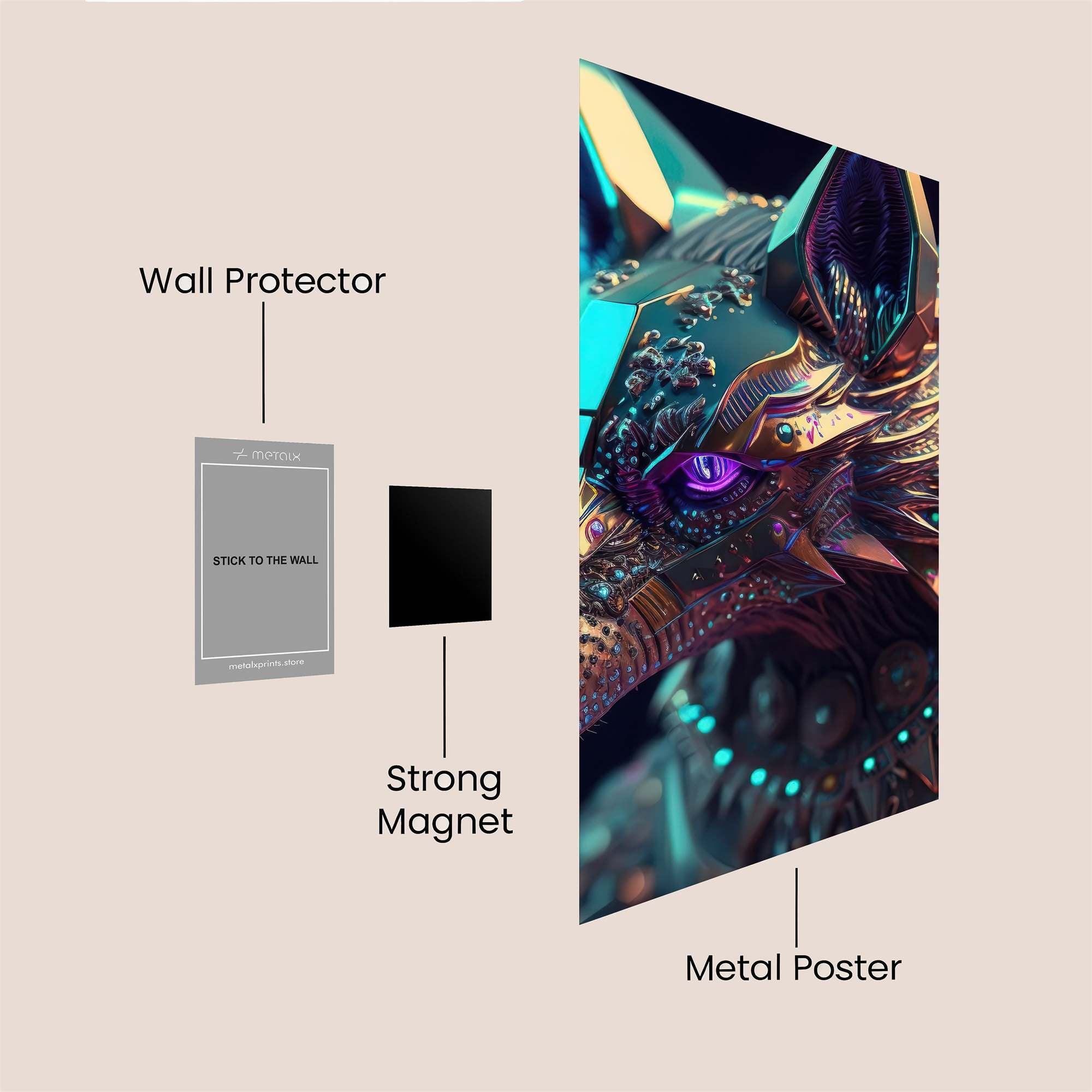 Cyberwolf Enigma Safe Wall Magnetic / M