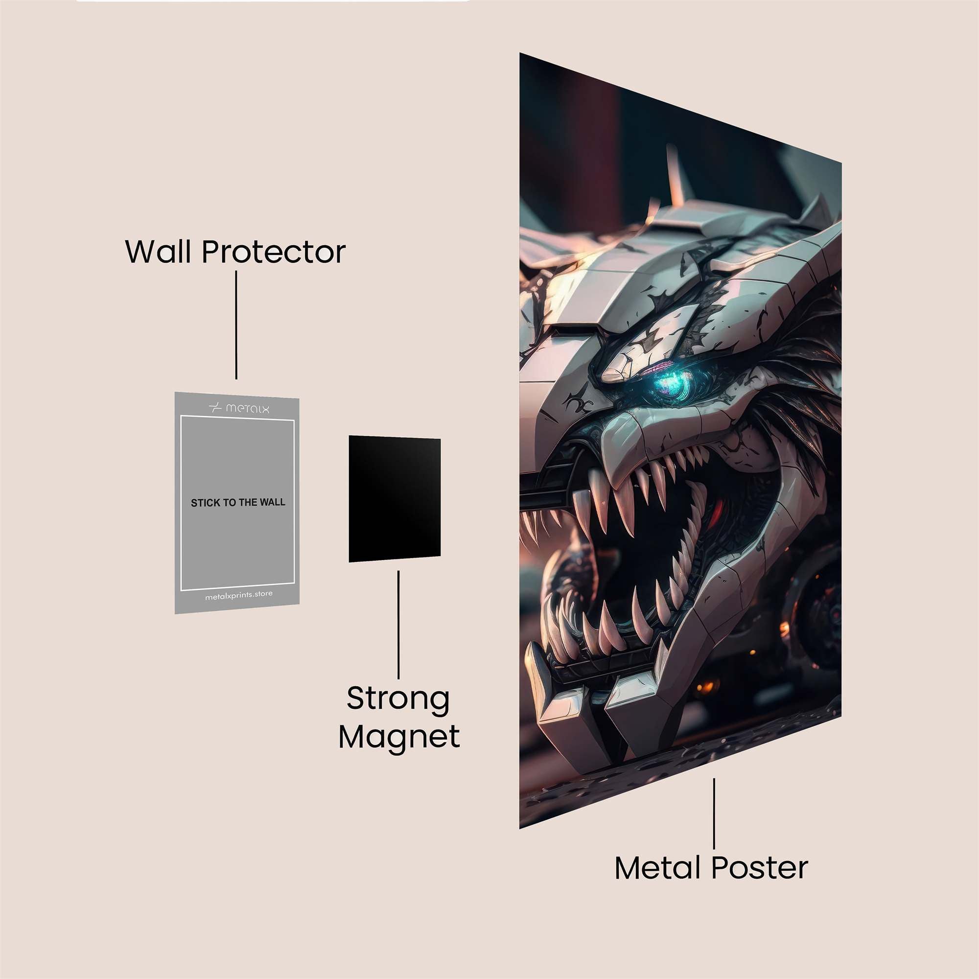Mech Menace Safe Wall Magnetic / M