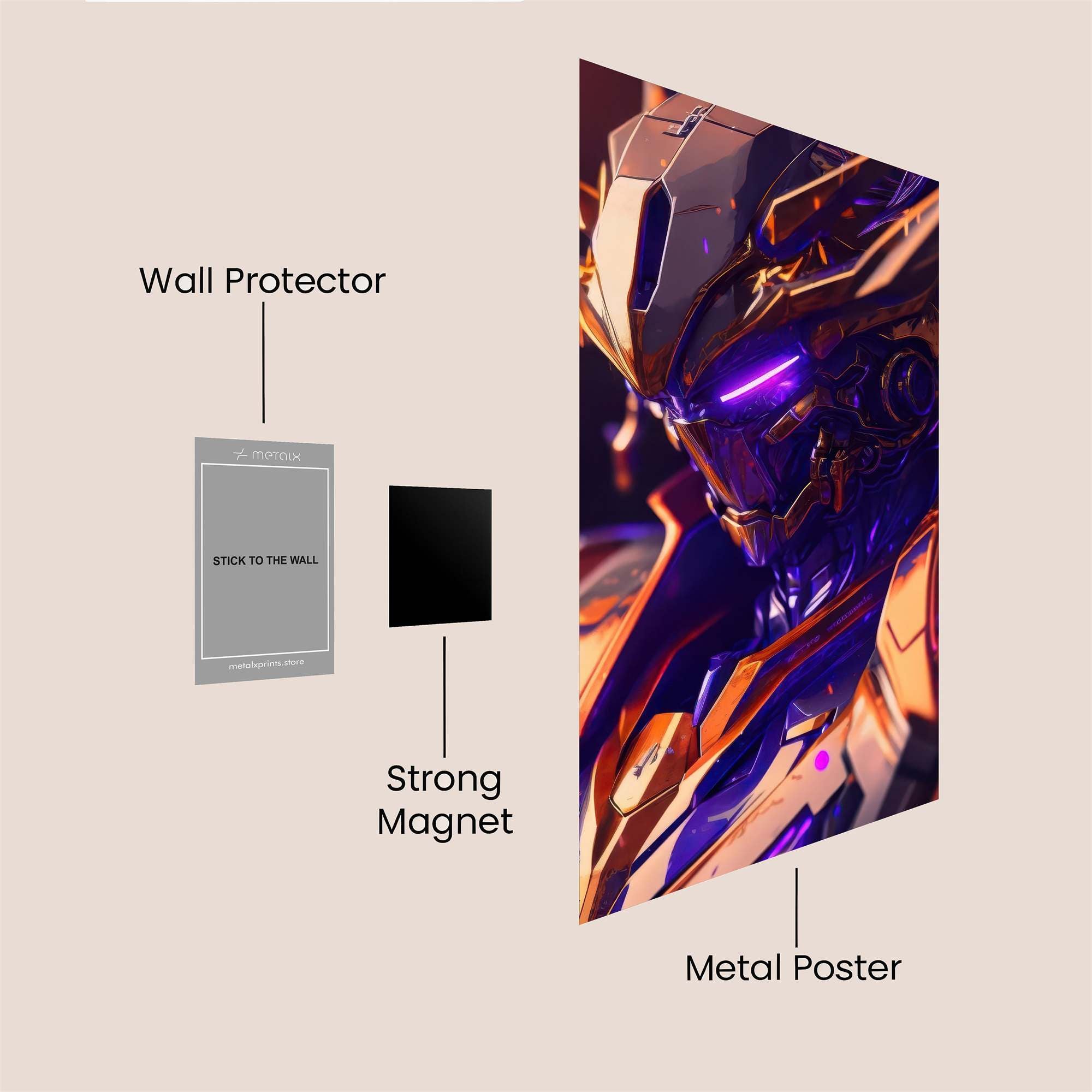 Gundam Radiant Safe Wall Magnetic / M