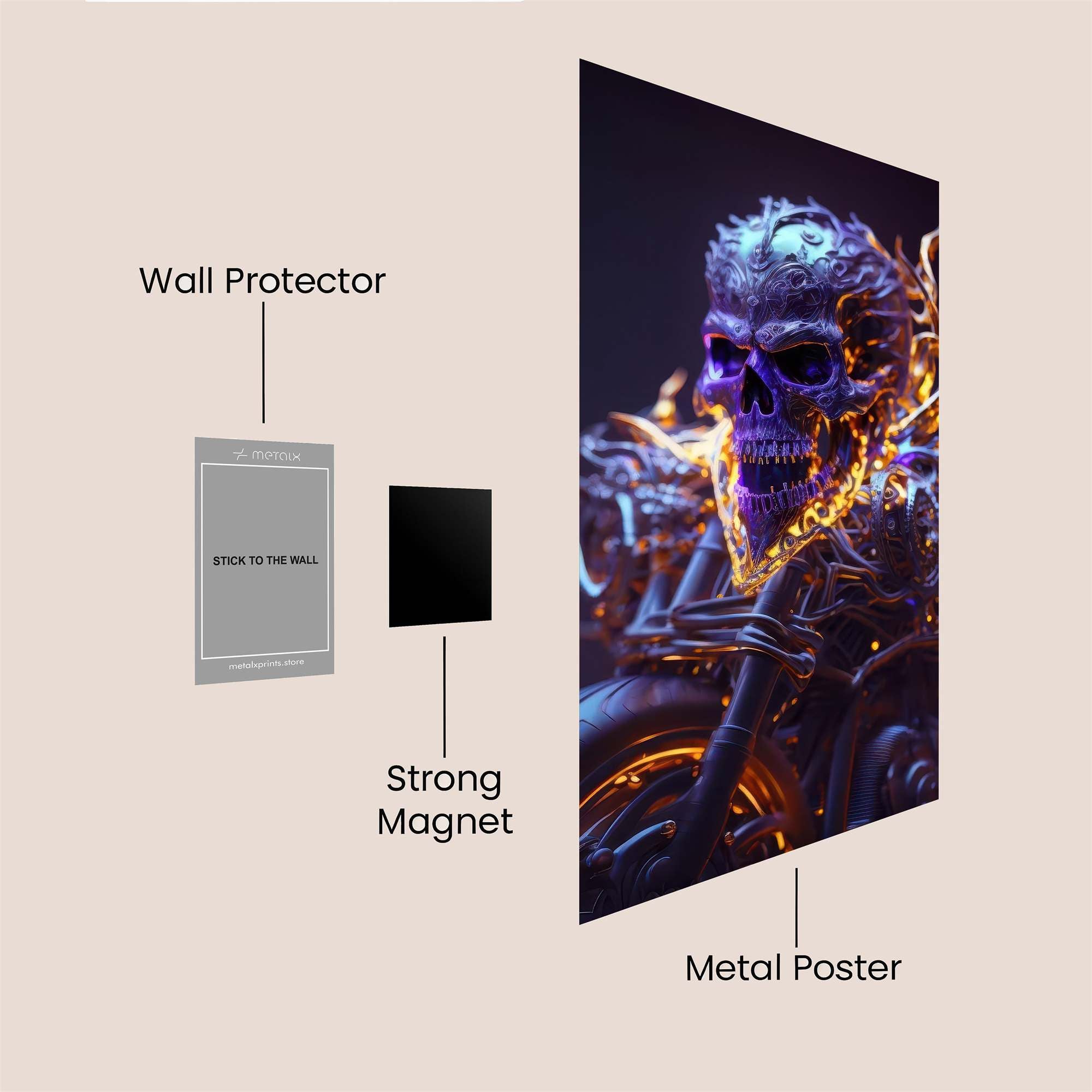 Ghost Rider Safe Wall Magnetic / M