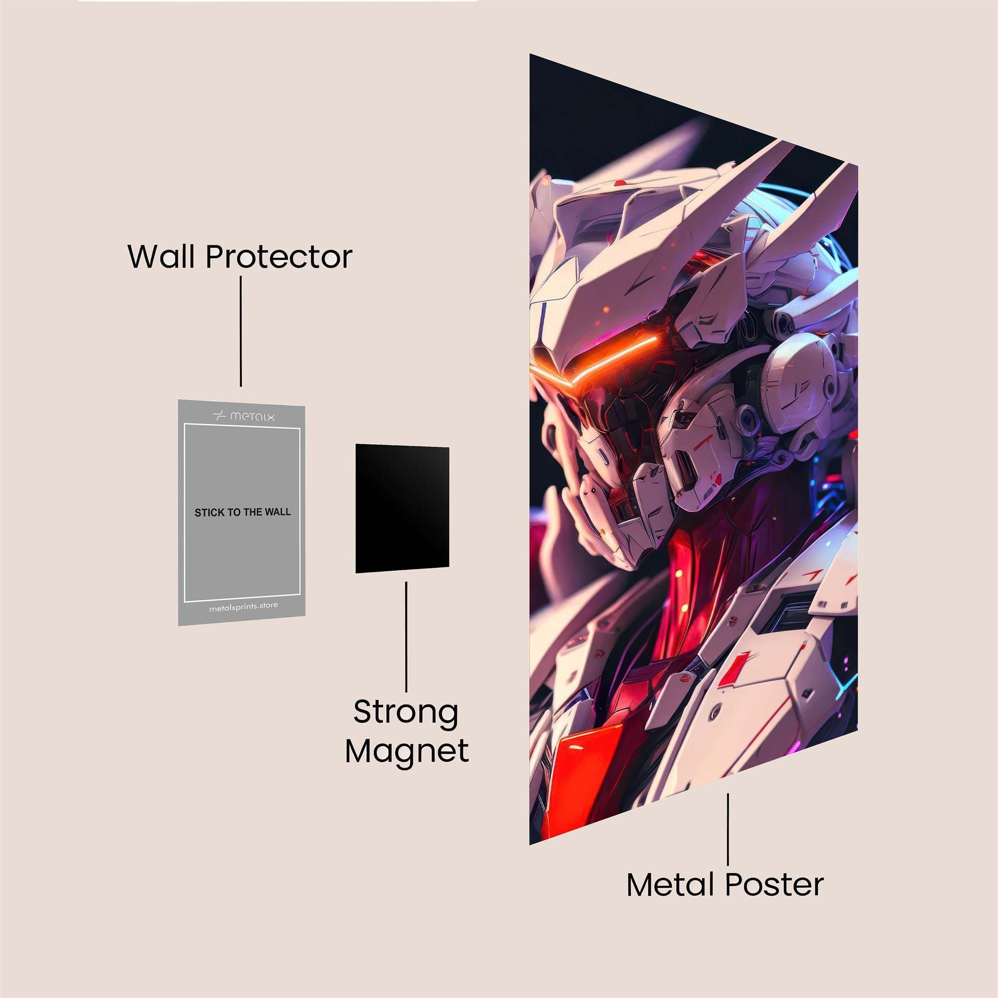 Gundam Radiant Safe Wall Magnetic / M