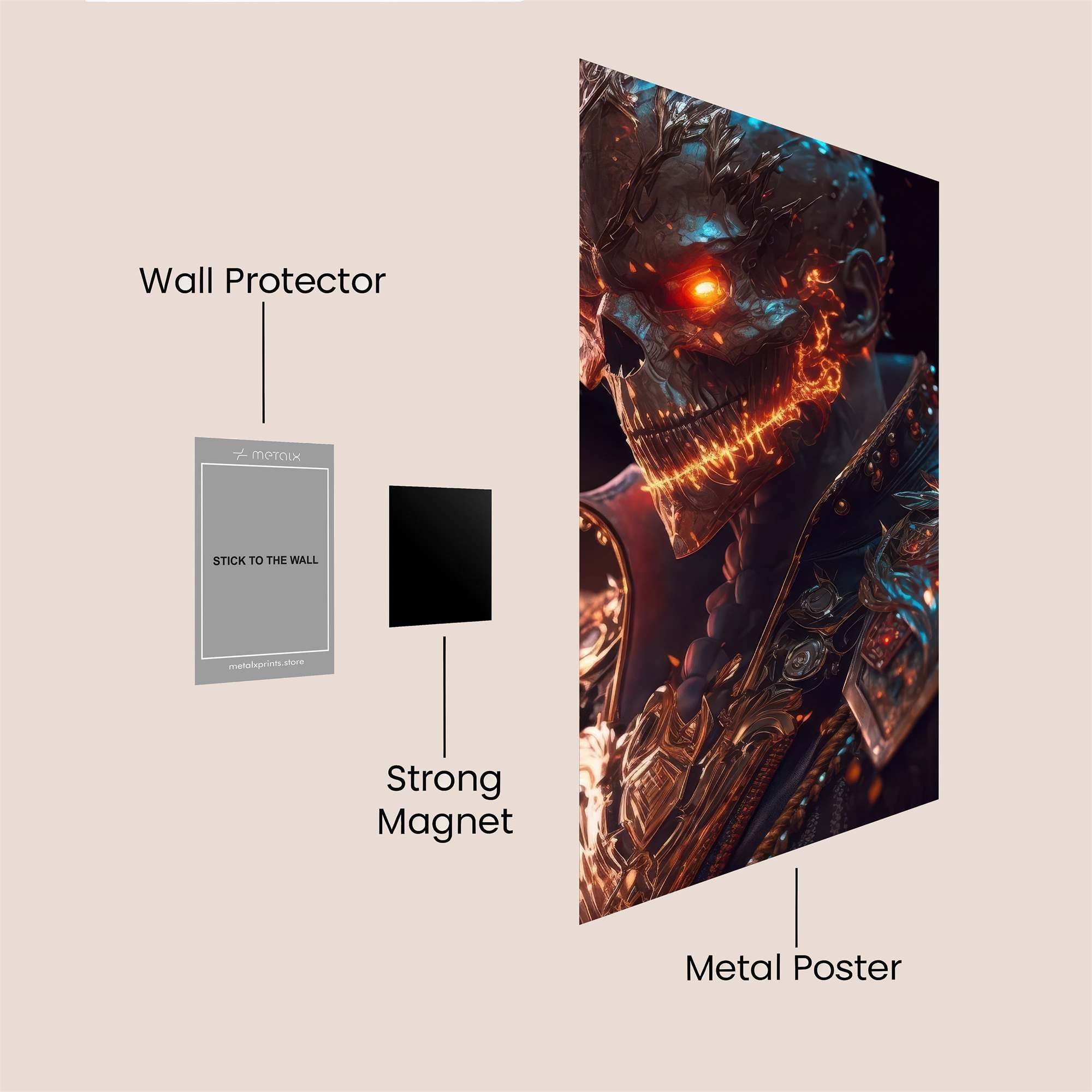 Ghost Rider: Inferno Safe Wall Magnetic / M