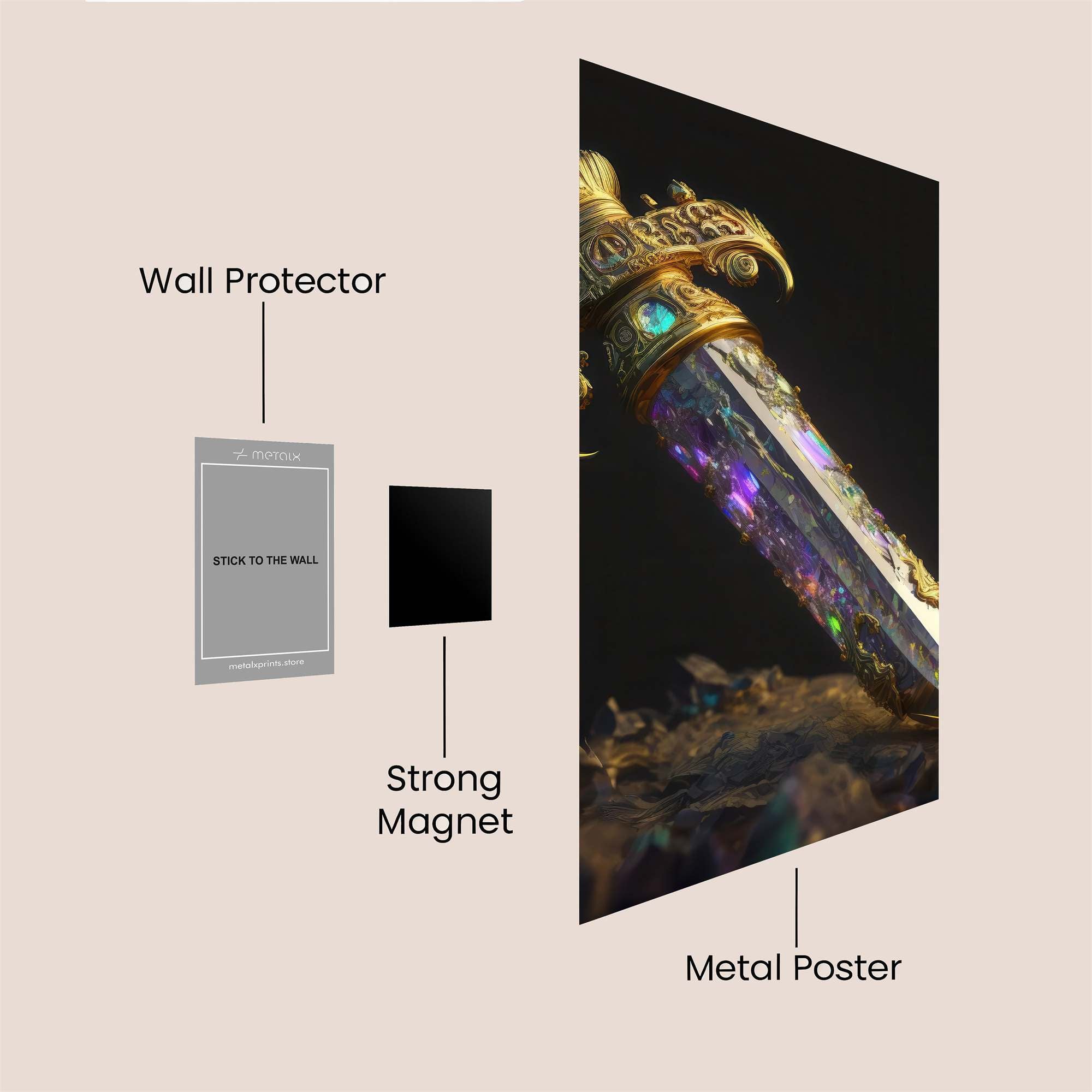Crystal Majesty Safe Wall Magnetic / M