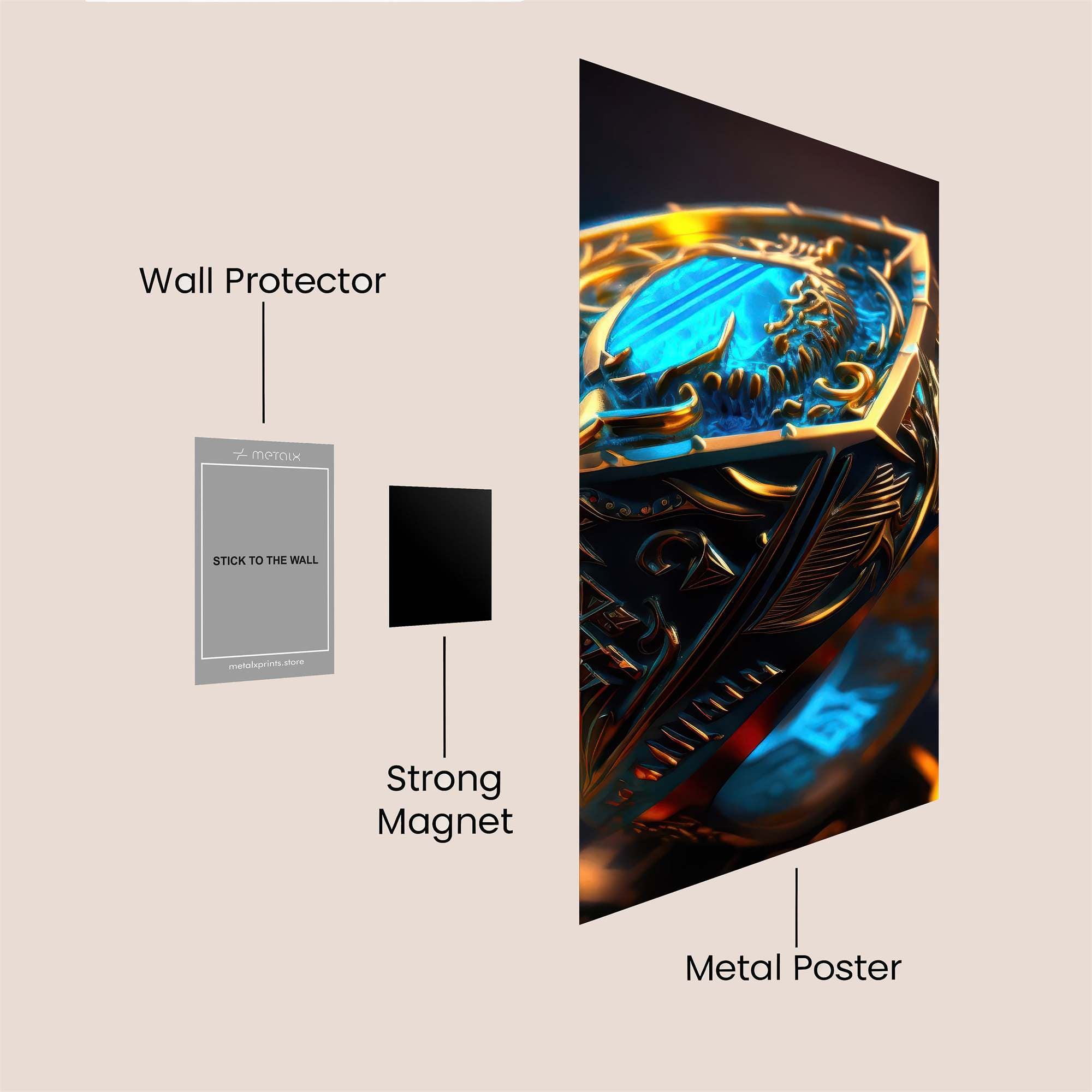 Dragon Majesty Safe Wall Magnetic / M