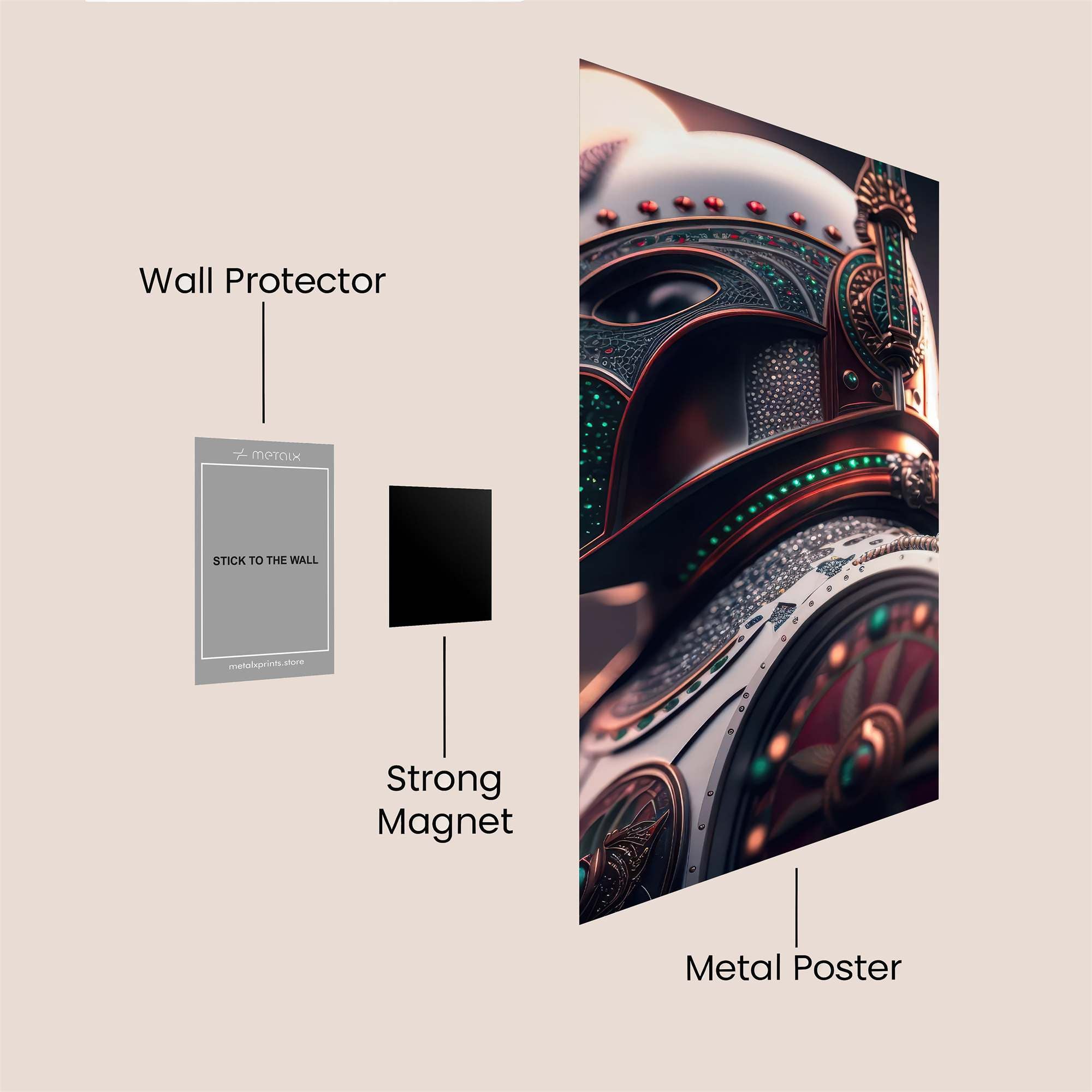 Knightly Elegance Safe Wall Magnetic / M