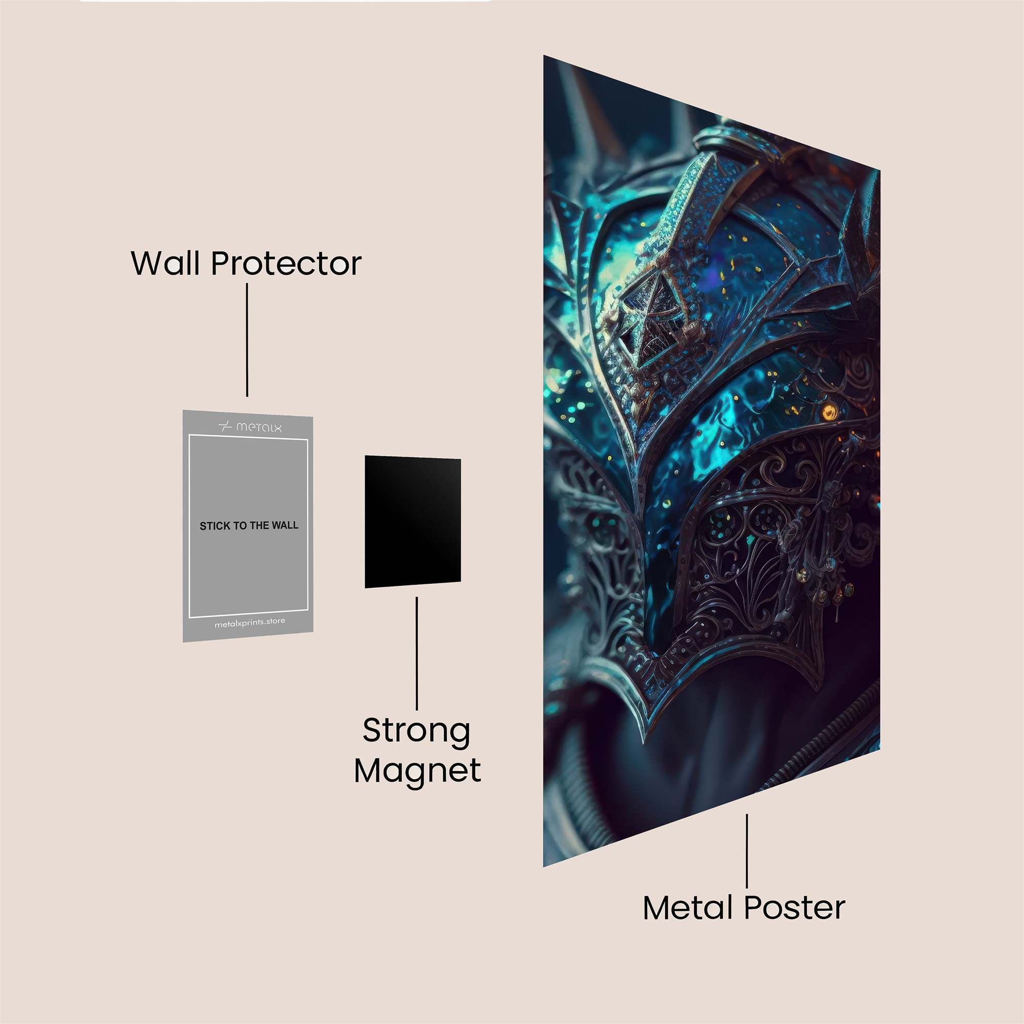Knight Enigmatic Safe Wall Magnetic / M