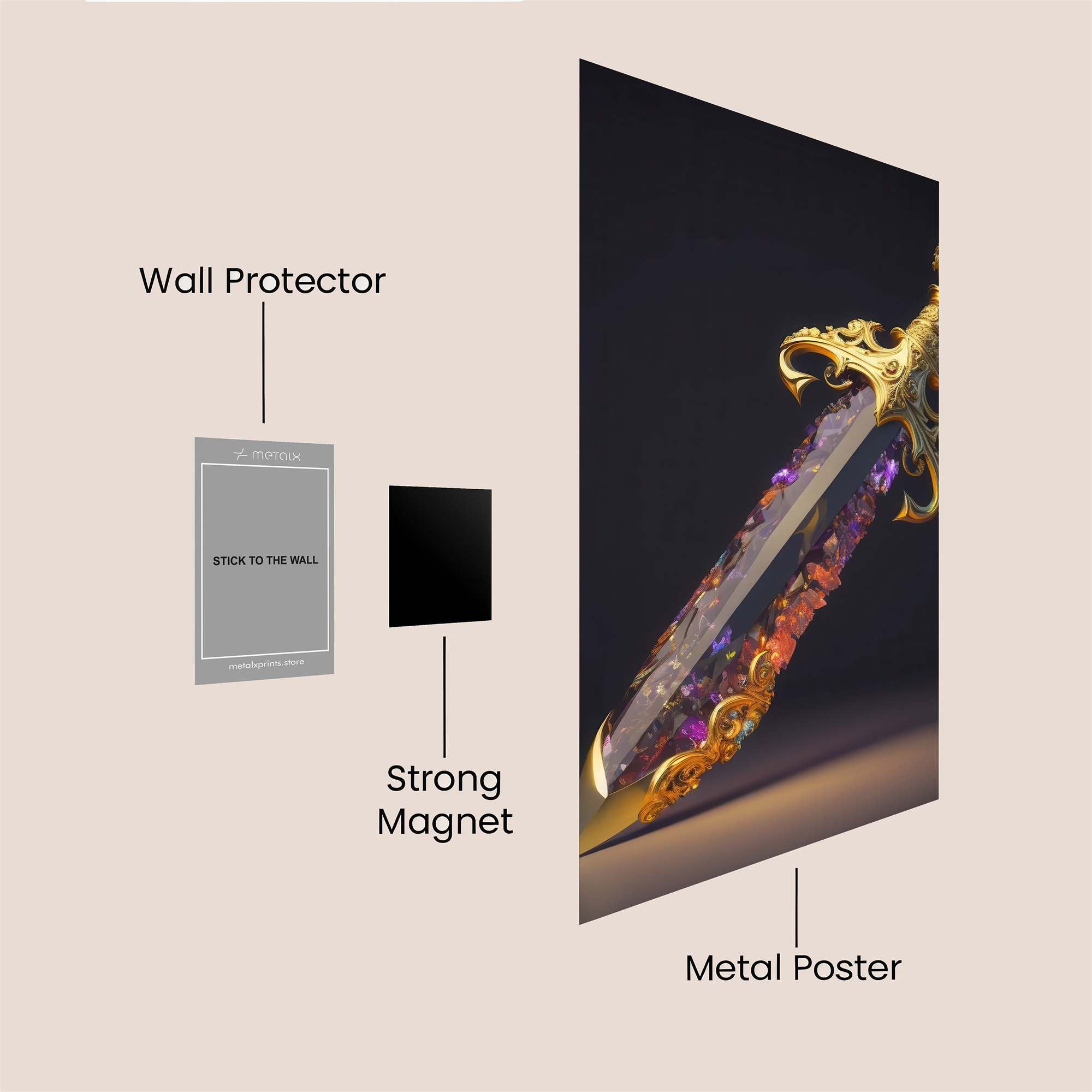 Crystal Elegance Safe Wall Magnetic / M