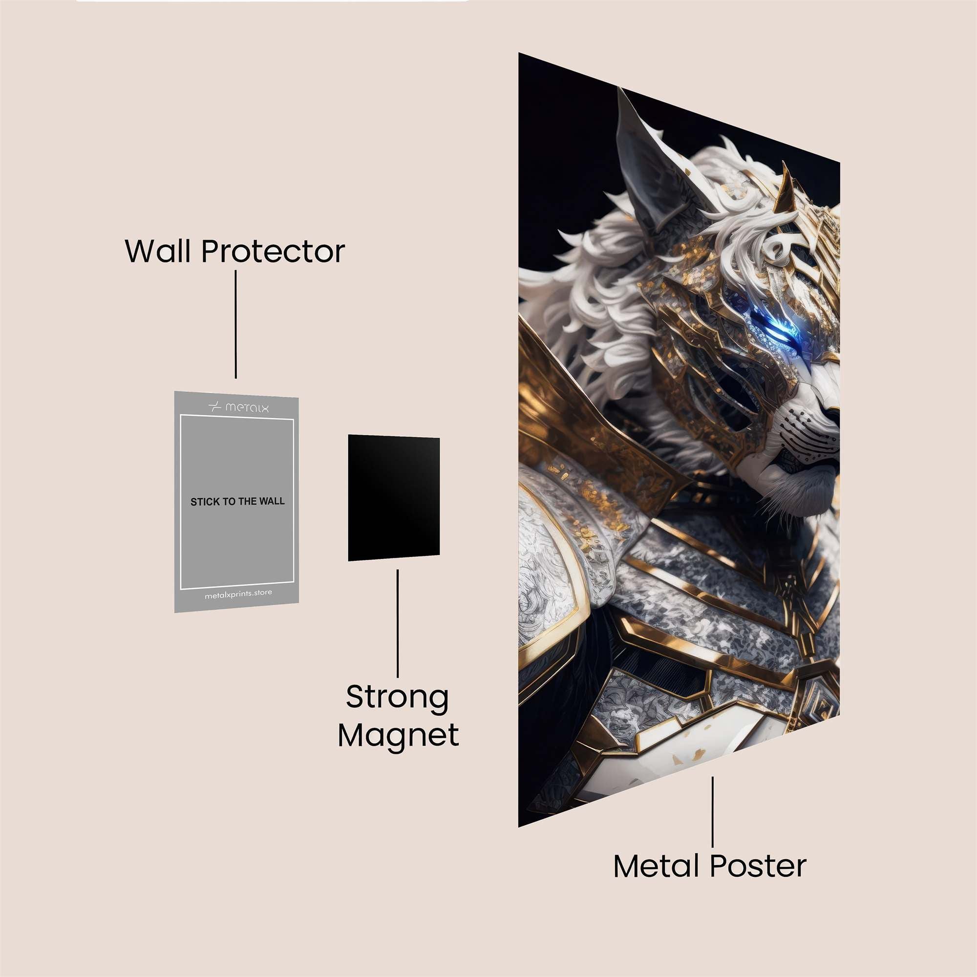 Tiger Majestic Safe Wall Magnetic / M