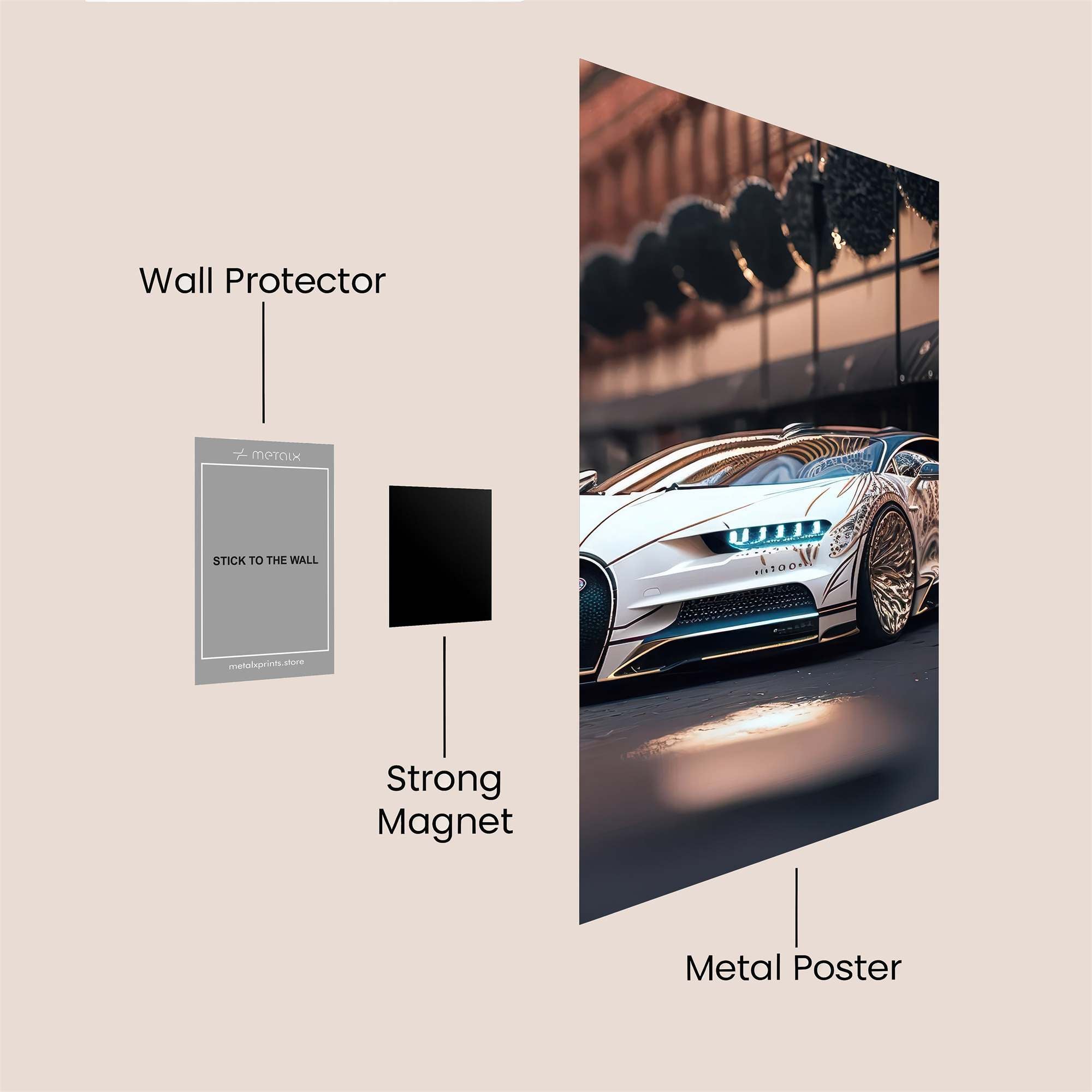Bugatti Elegance Safe Wall Magnetic / M