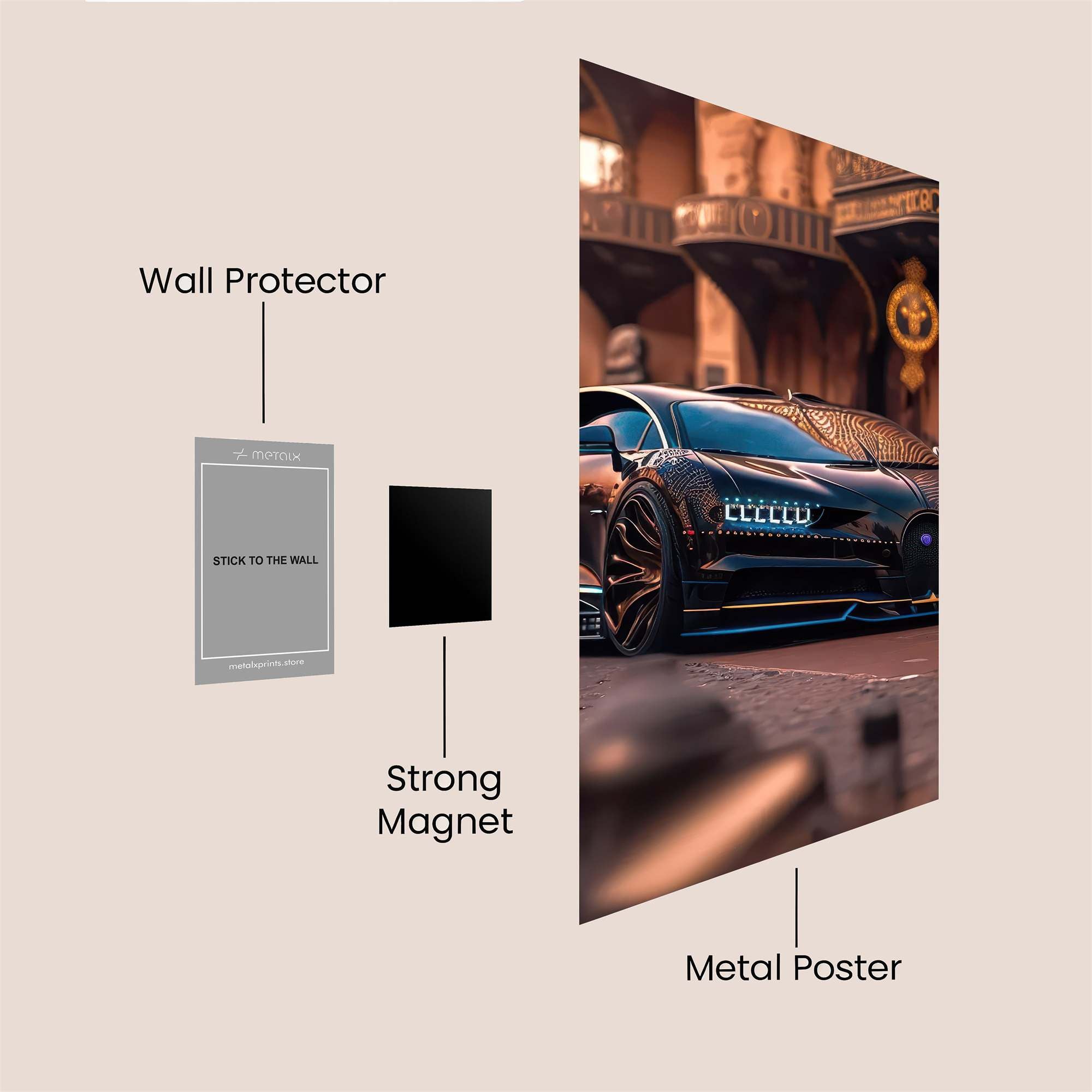 Bugatti Elegance Safe Wall Magnetic / M