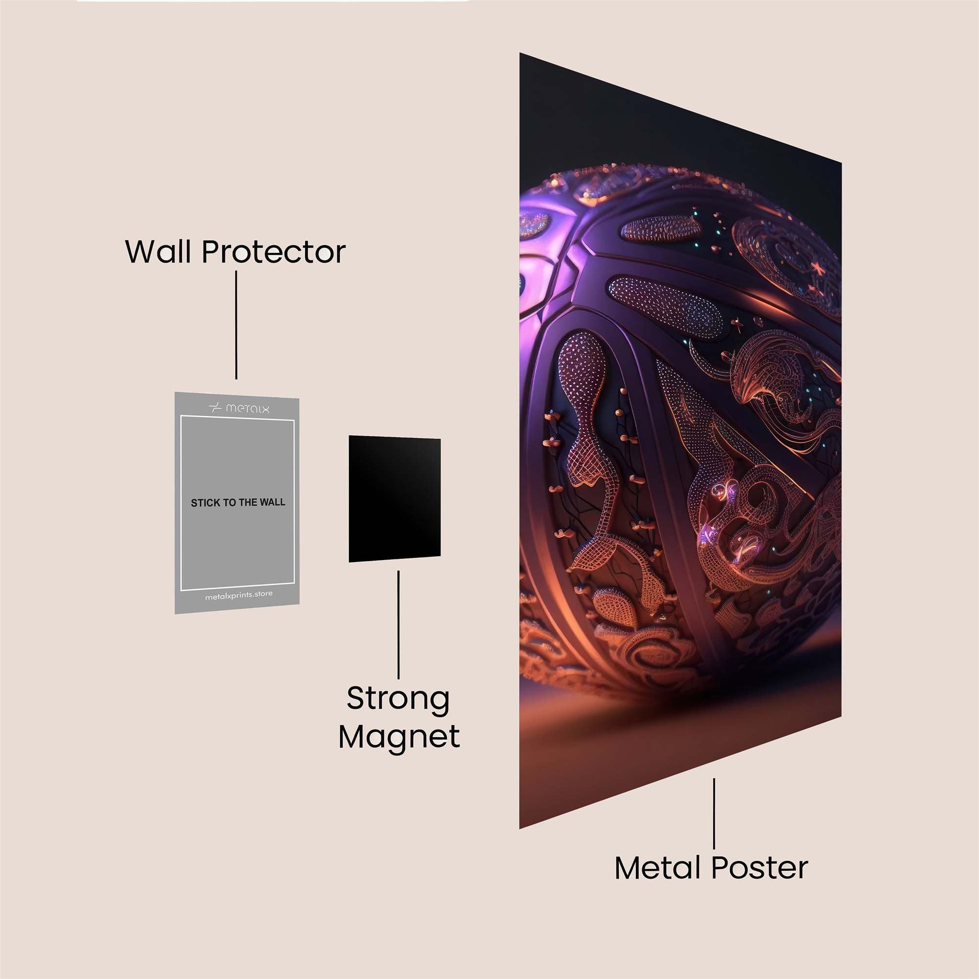 Orb Enigma Safe Wall Magnetic / M