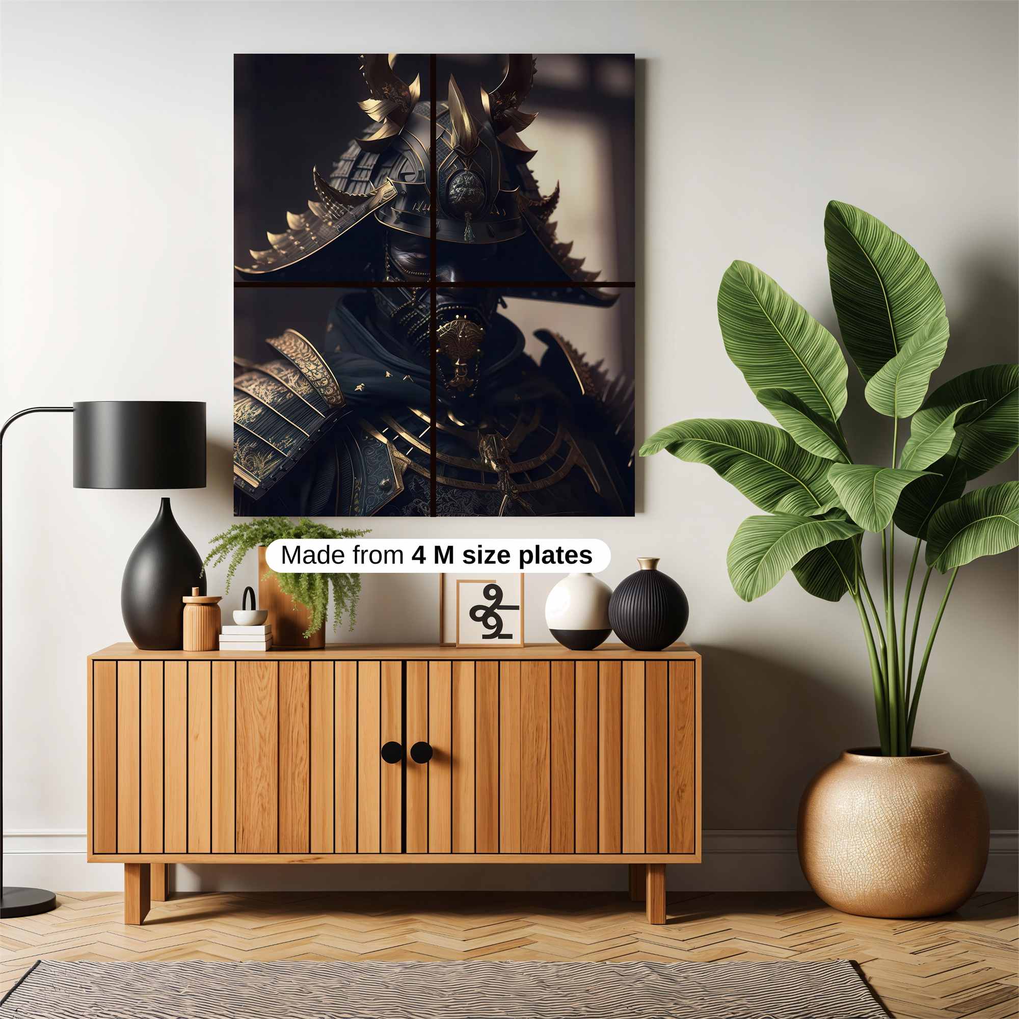 Samurai Shadow Safe Wall Magnetic / M