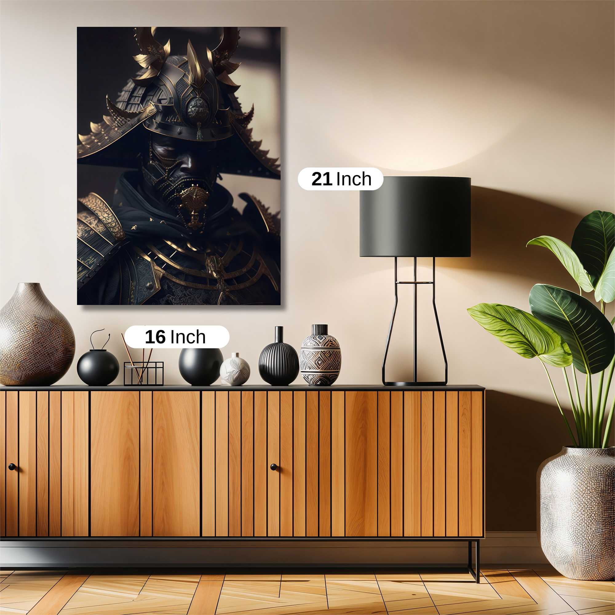 Samurai Shadow Safe Wall Magnetic / M