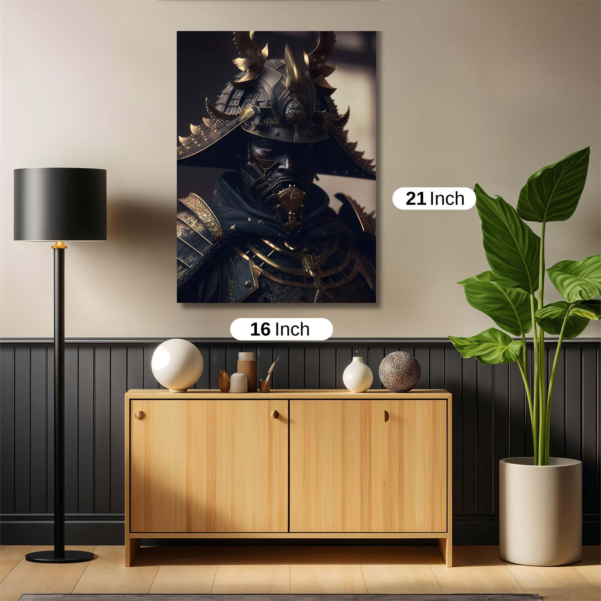 Samurai Shadow Safe Wall Magnetic / M