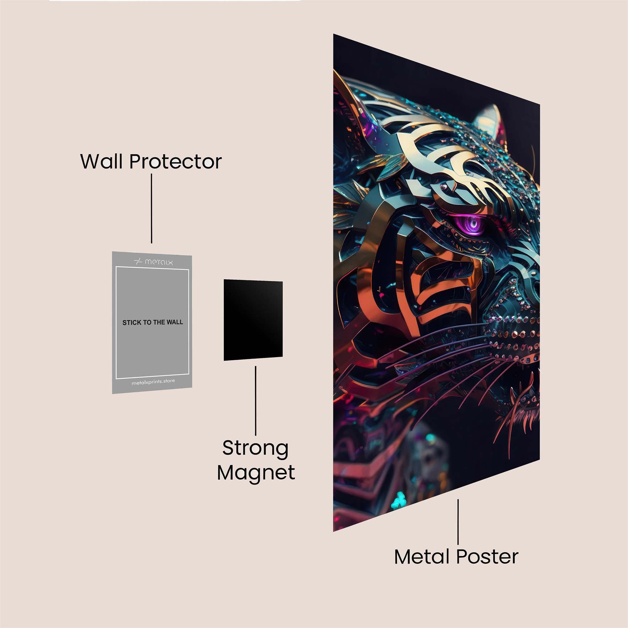 Tiger Radiance Safe Wall Magnetic / M