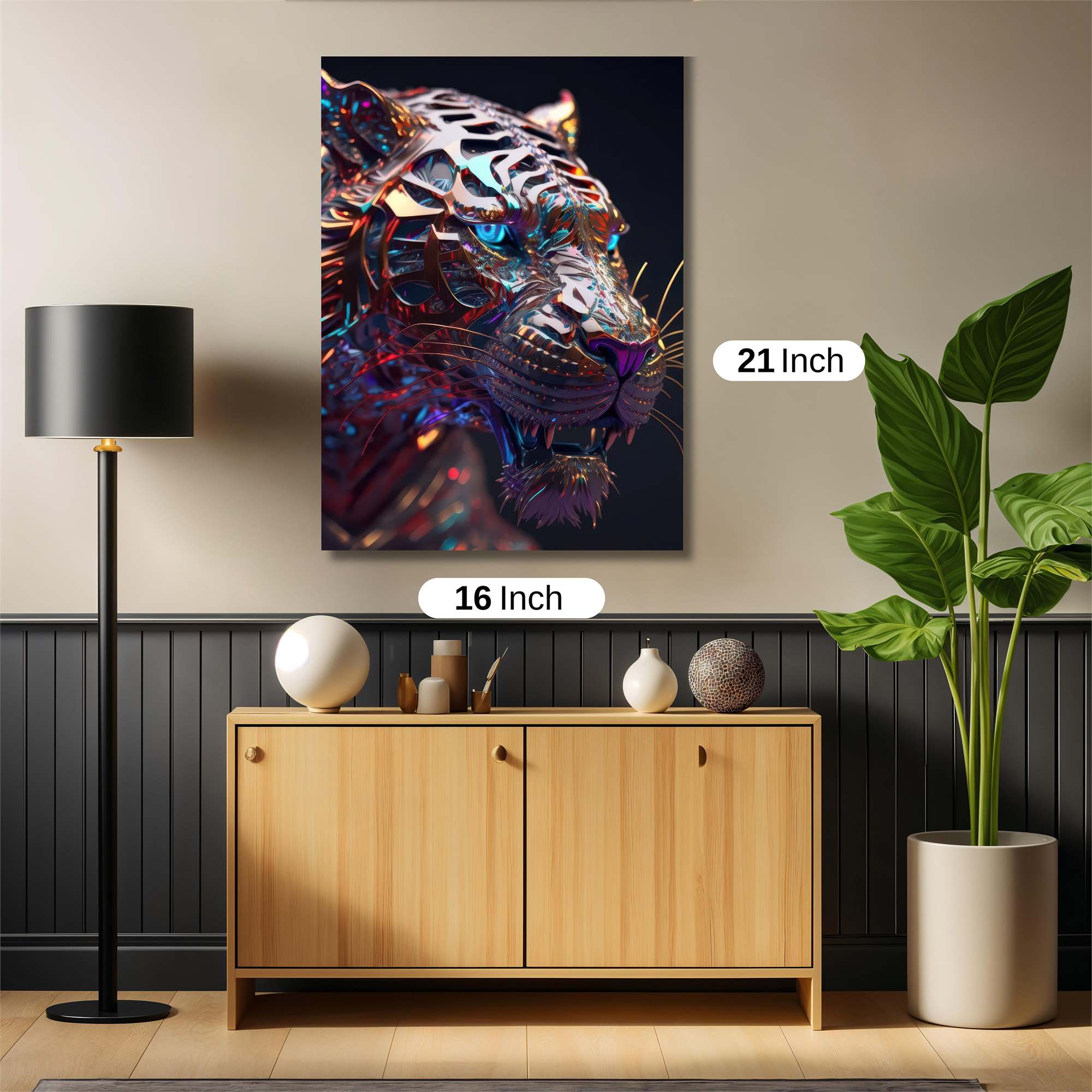 Cyber Tiger Safe Wall Magnetic / M