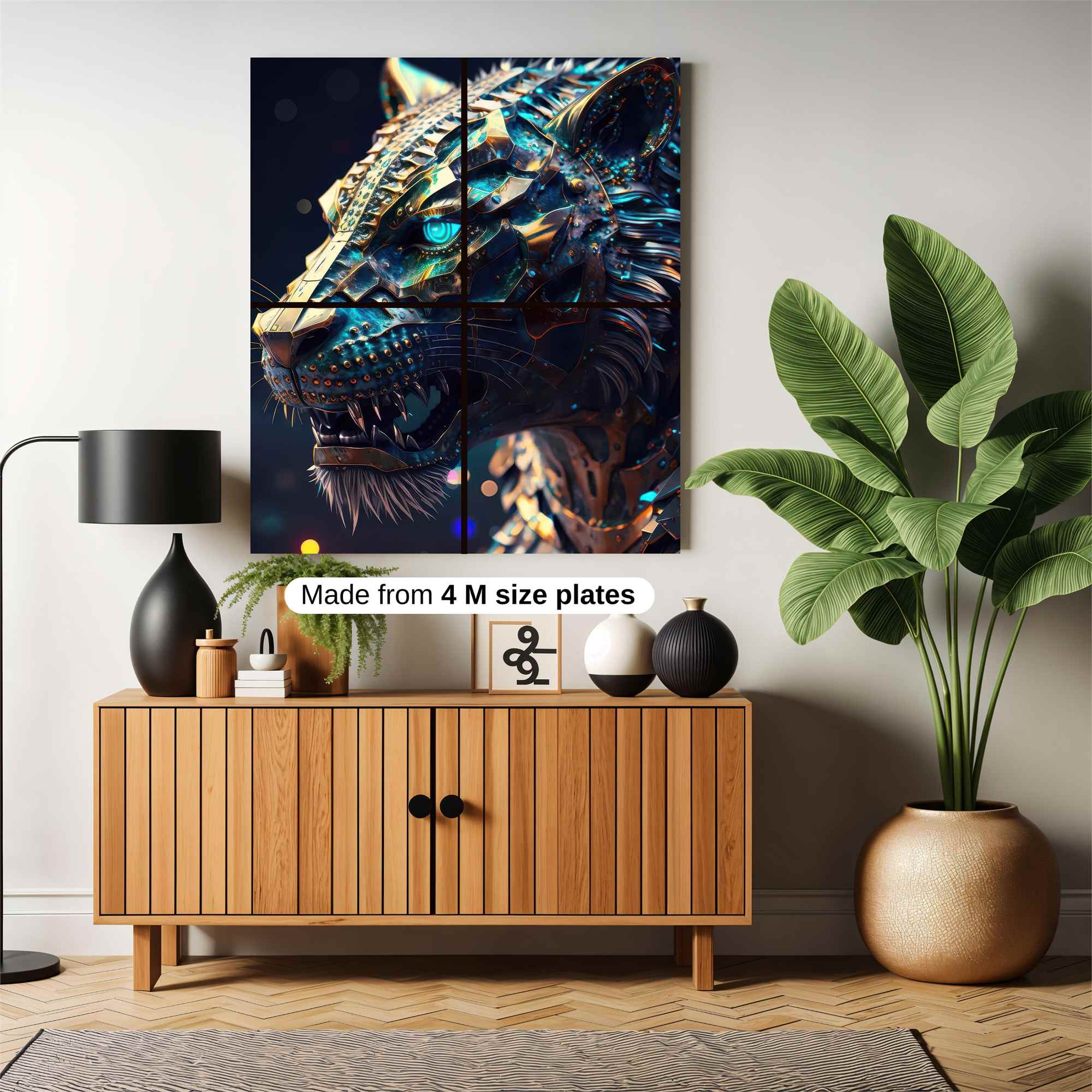 Cyber Tiger Safe Wall Magnetic / M