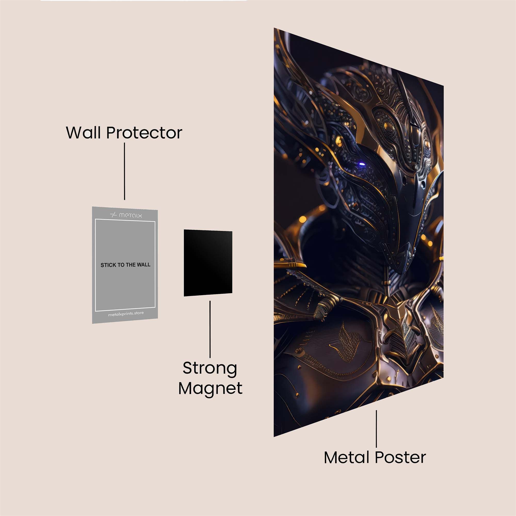 Knight Majestic Safe Wall Magnetic / M