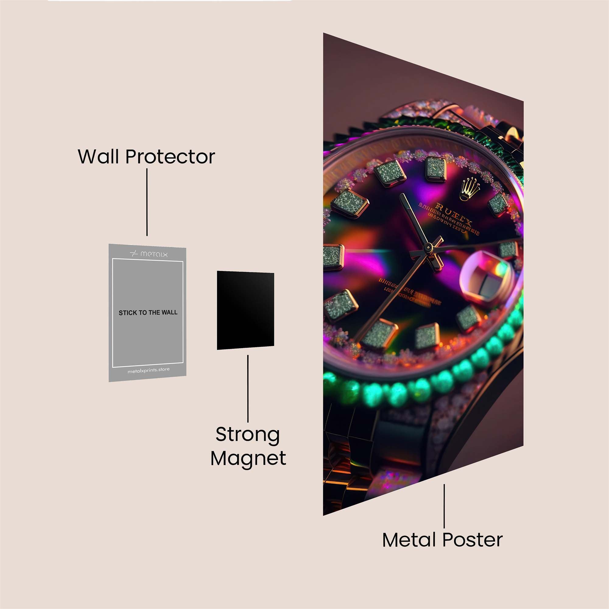 Rolex Radiant Safe Wall Magnetic / M