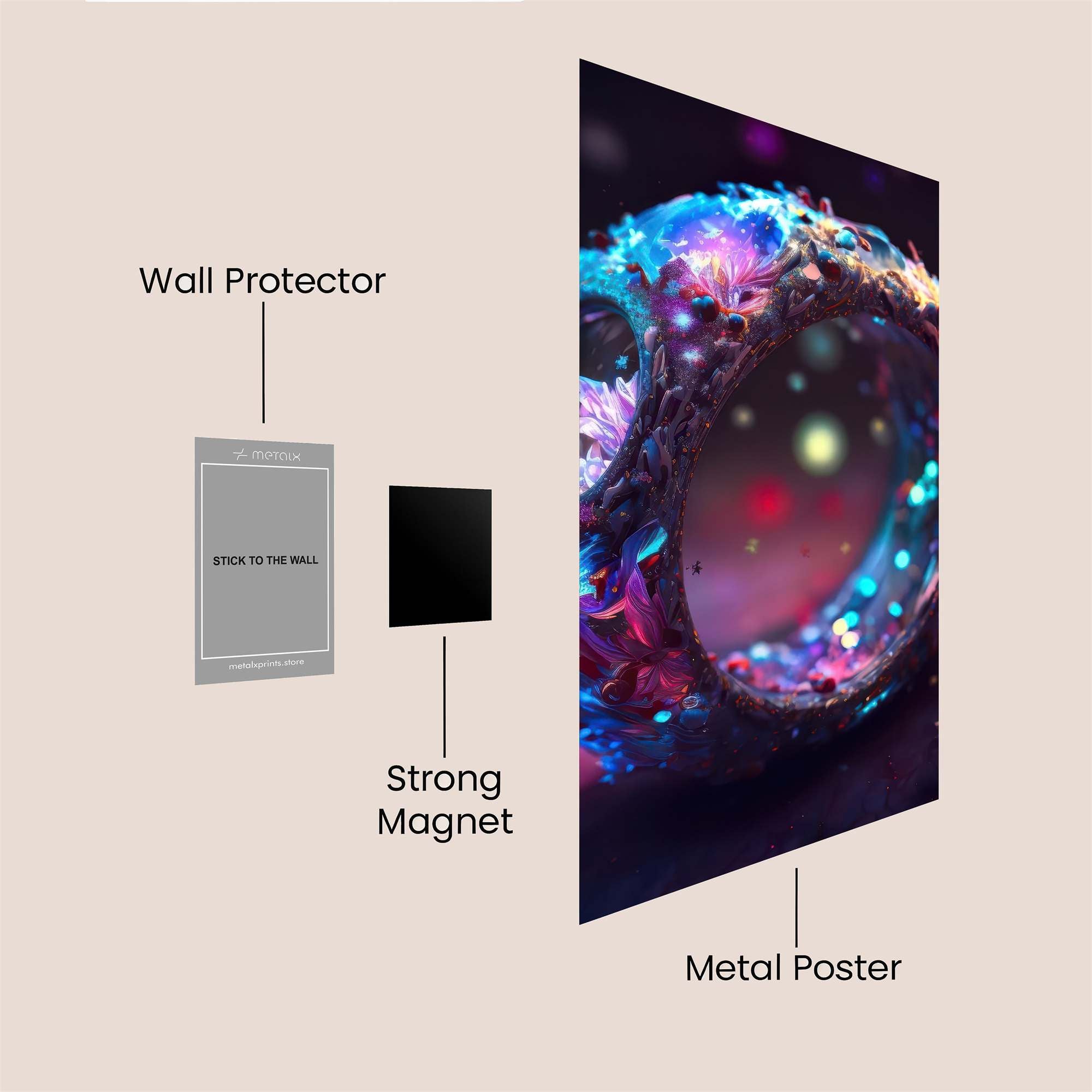 Crystal Enchantment Safe Wall Magnetic / M