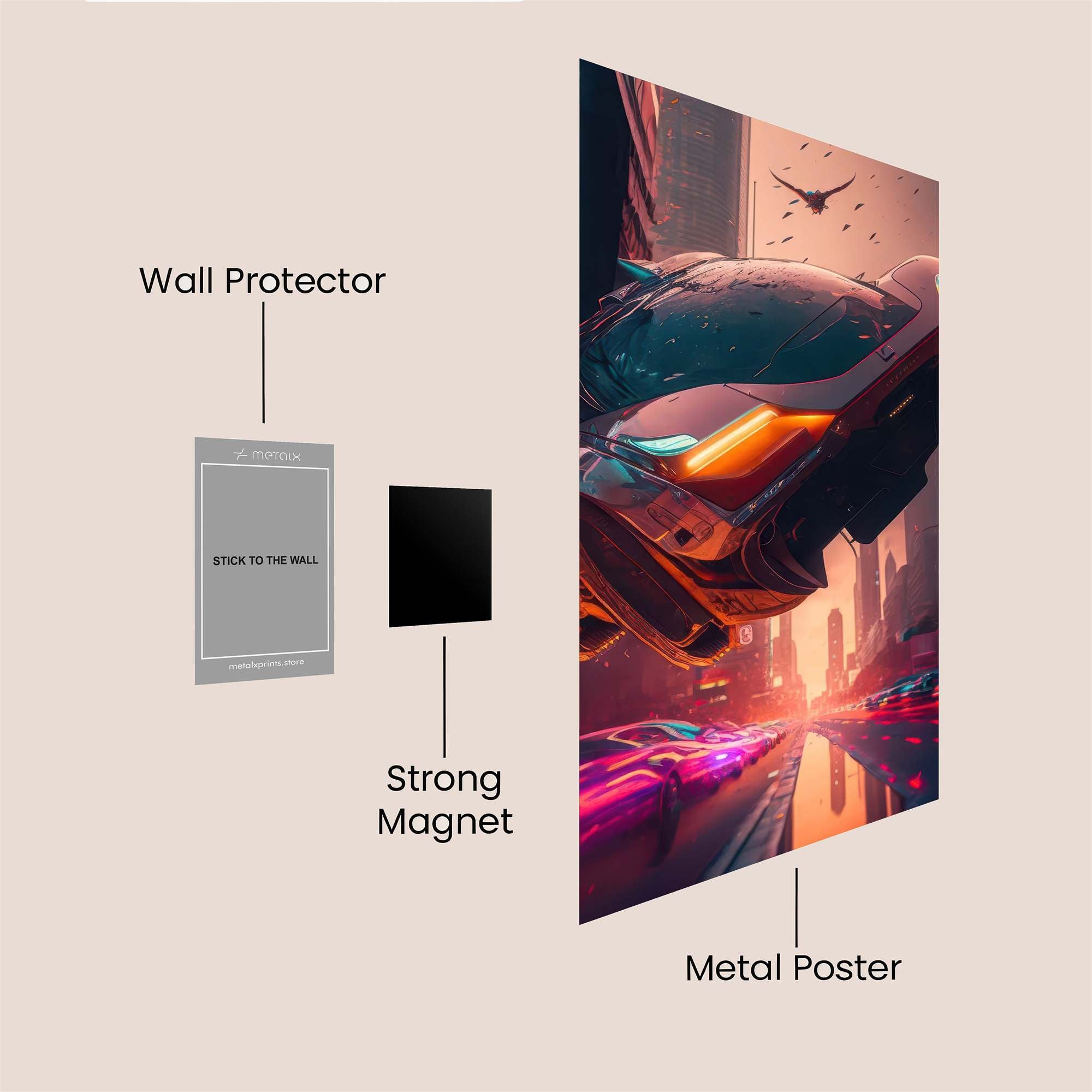 Skyward Surge Safe Wall Magnetic / M