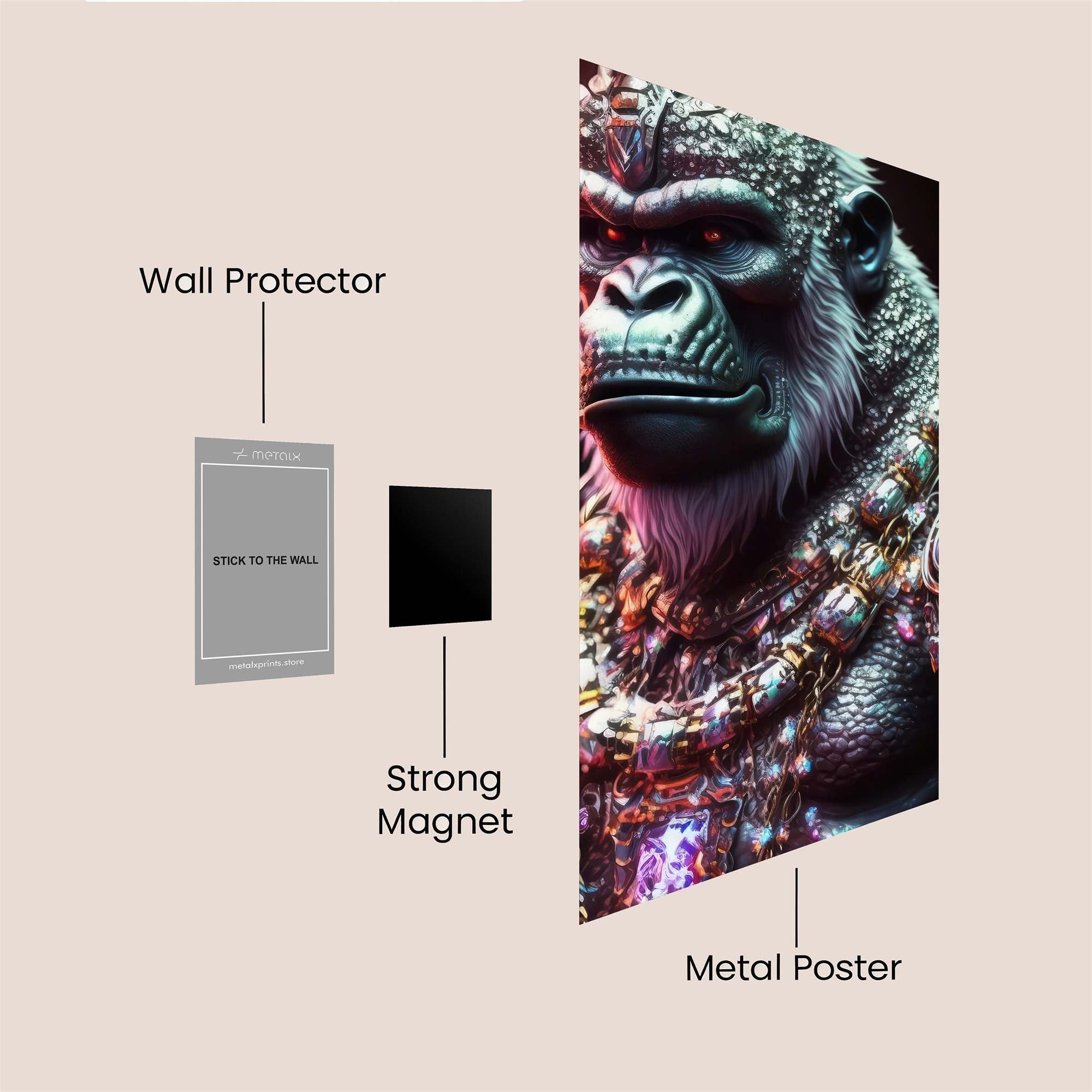 Hanuman Regal Safe Wall Magnetic / M