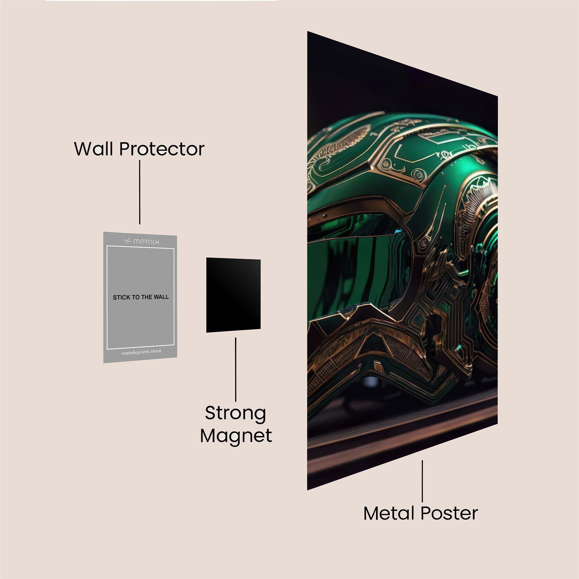 Emerald Majesty Safe Wall Magnetic / M