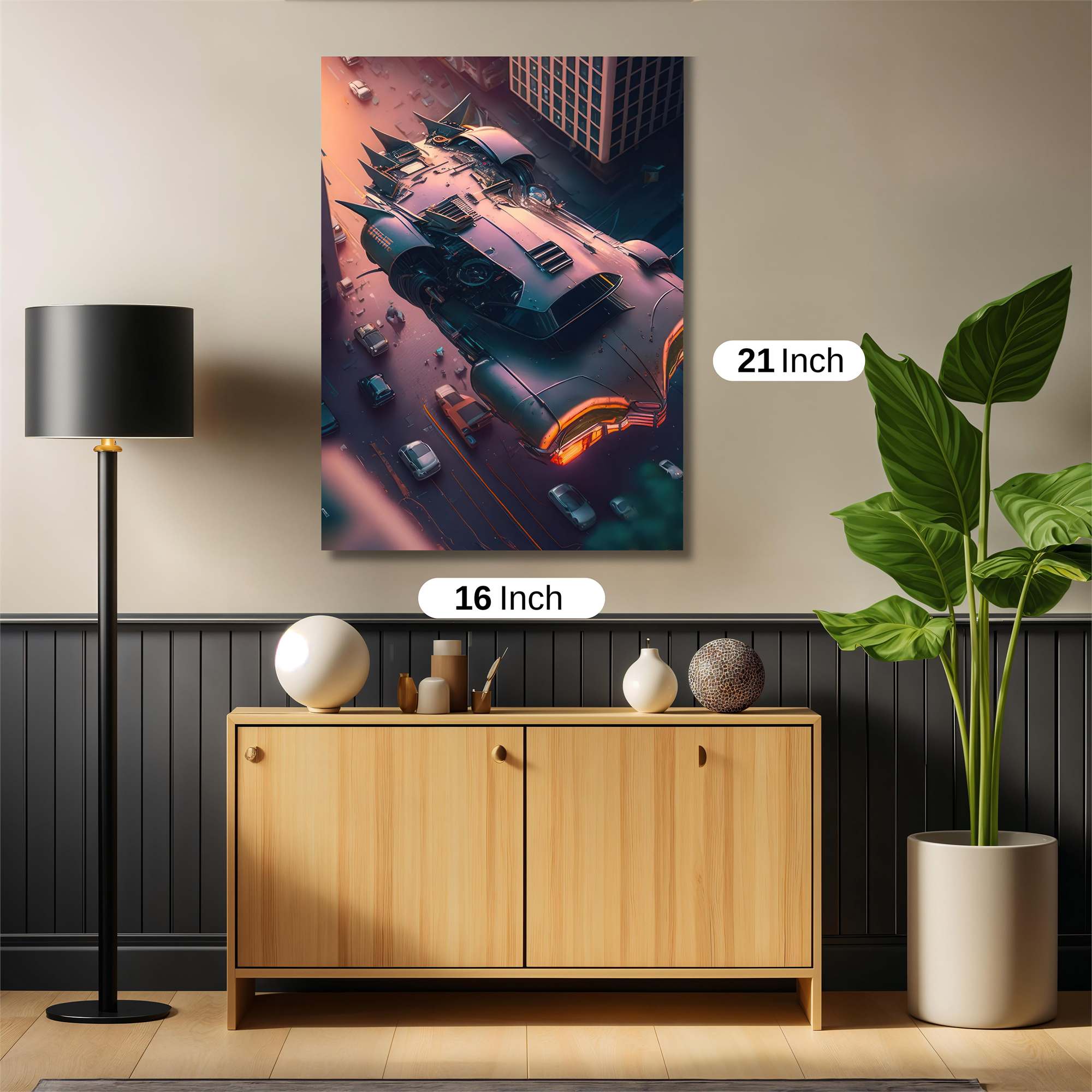 Batmobile Menacing Safe Wall Magnetic / M
