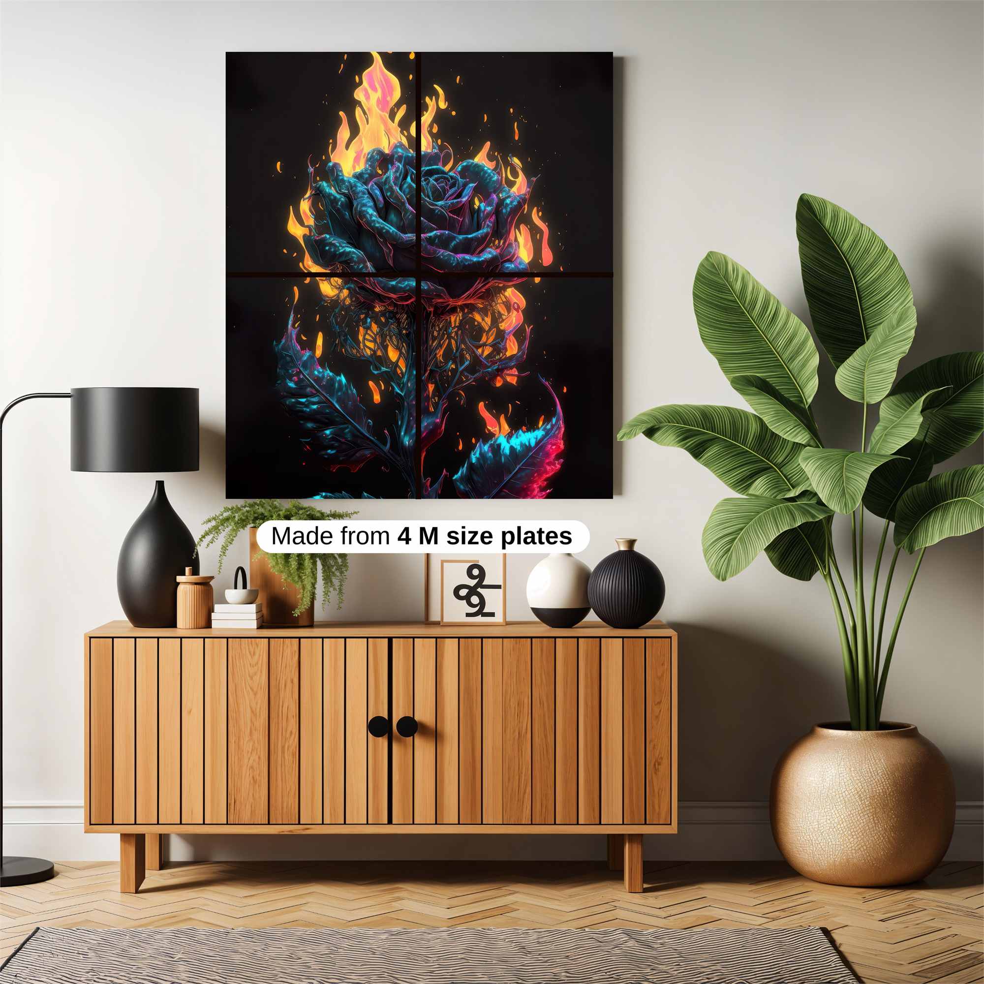 Rose Inferno Safe Wall Magnetic / M